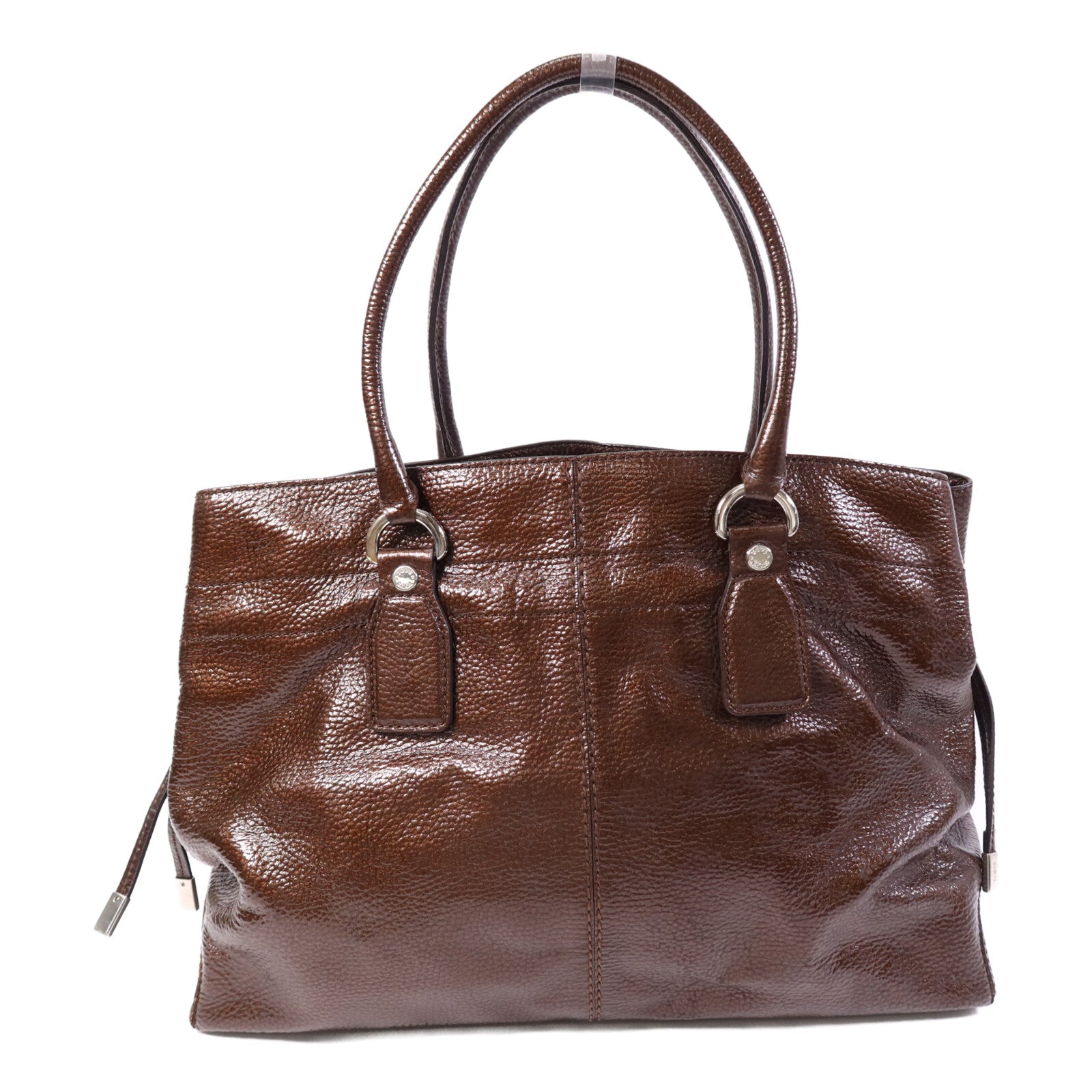 TOD'S 皮革Shoulder Bag銀扣肩背袋
