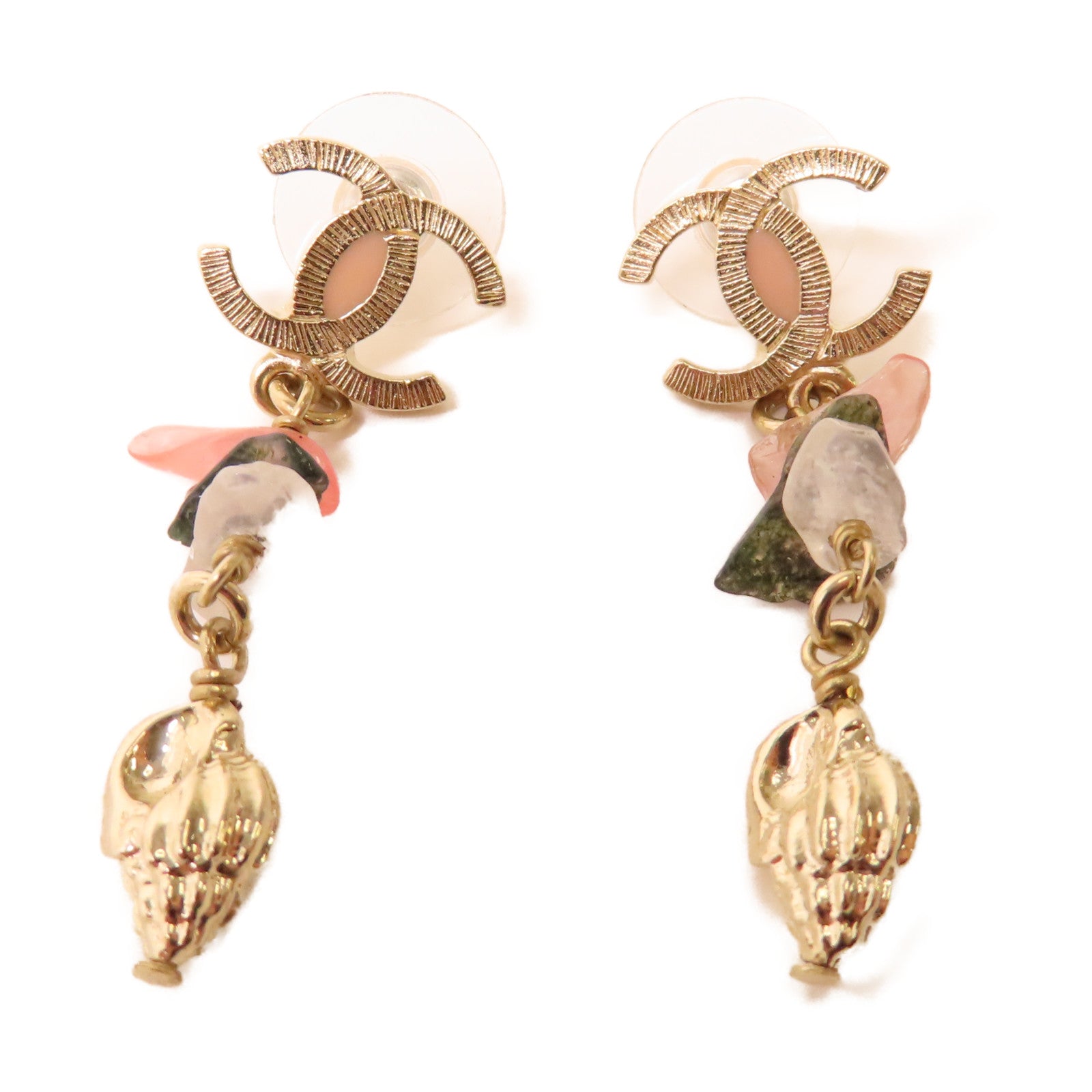 CHANEL 【激減優惠】金屬Earrings耳環金色/黑色/紅色