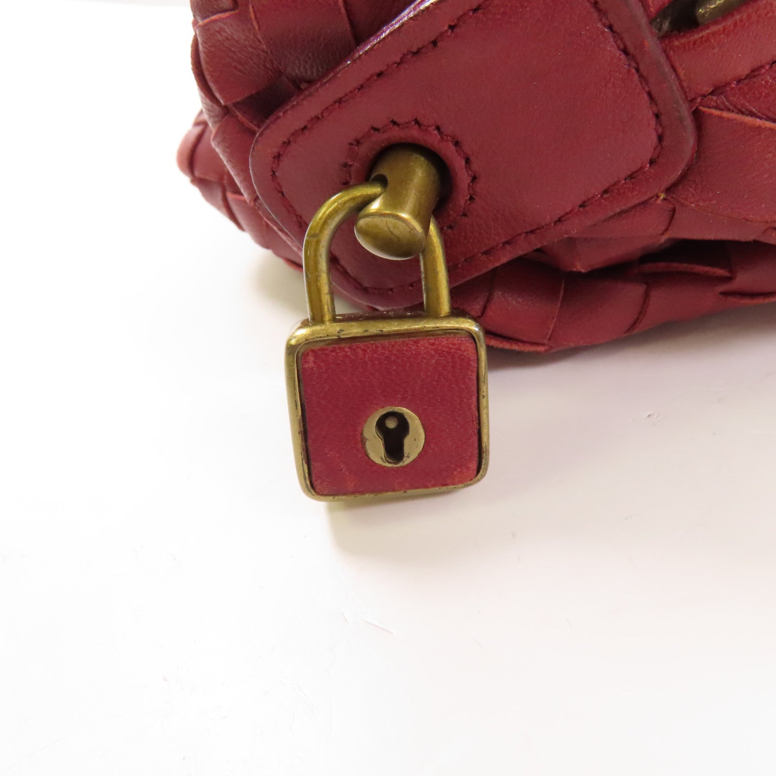 BOTTEGA VENETA 羊皮皮革Shoulder Bag金扣肩背袋