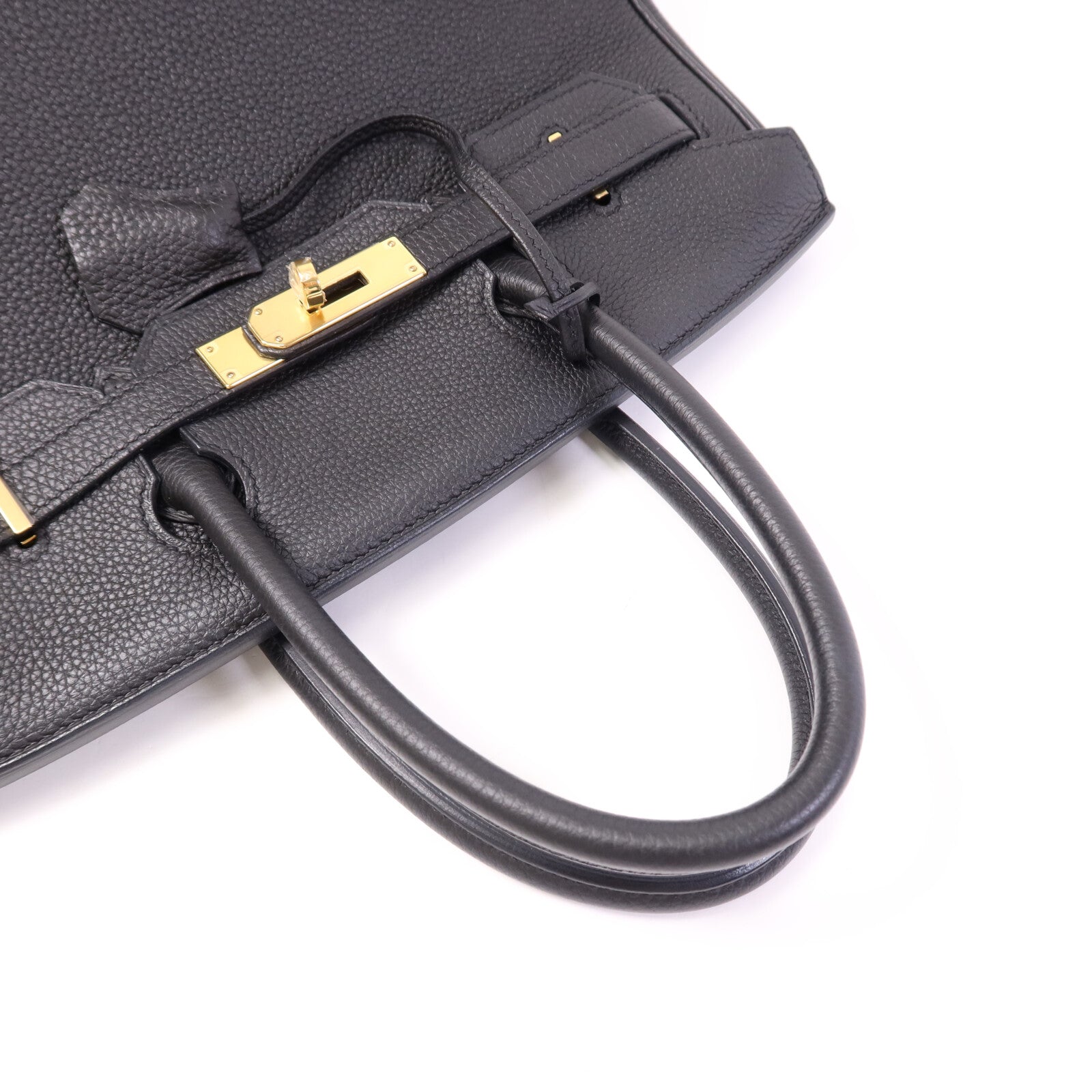 HERMES Togo皮革Birkin 30金扣手挽袋Noir