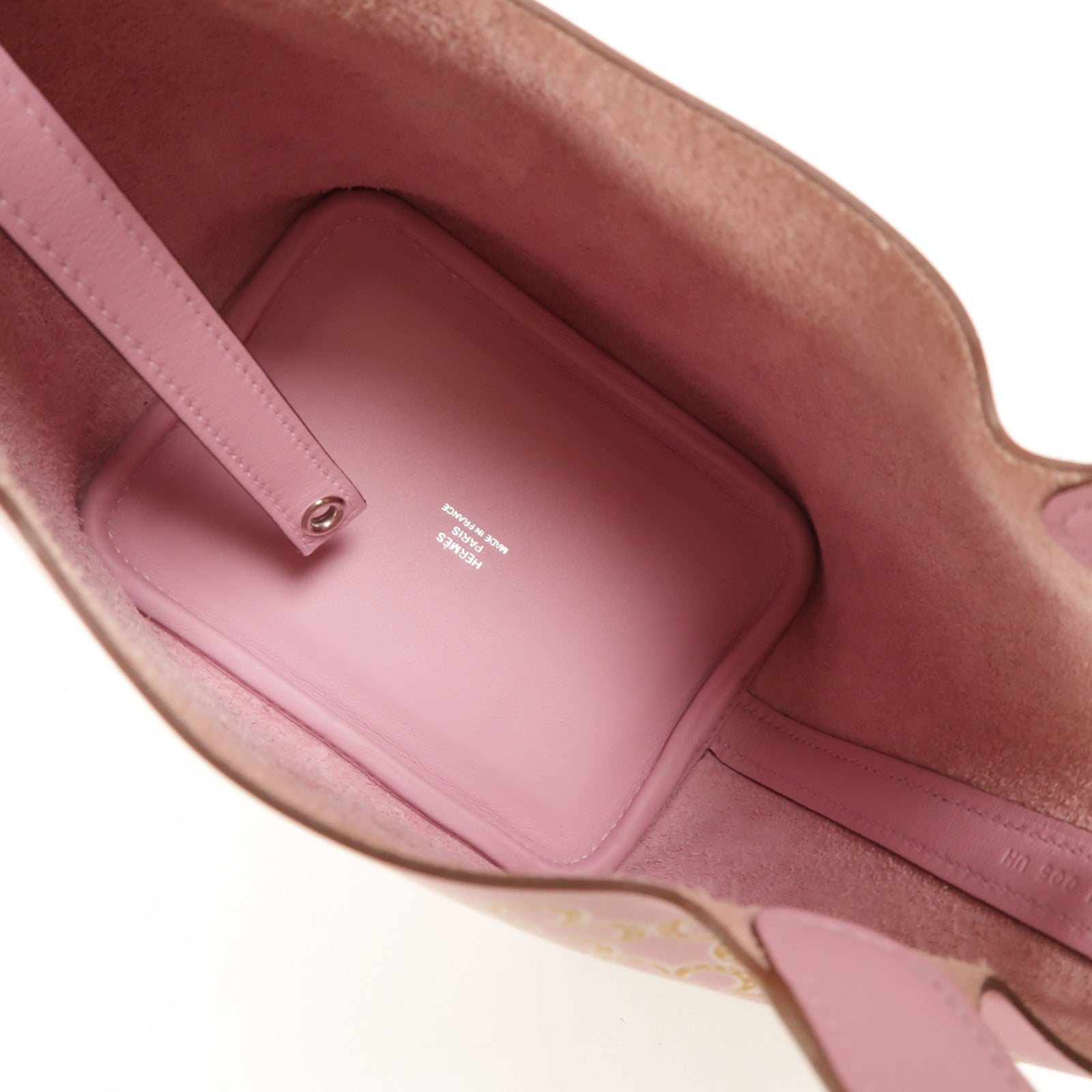HERMES Swift皮革Picotin Micro Daisy 14手挽袋Mauve Sylvestre