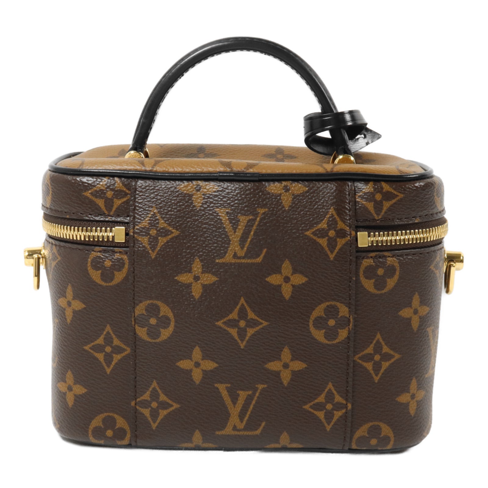 LOUIS VUITTON Monogram Reverse Vanity PM鏈帶手挽肩背兩用袋