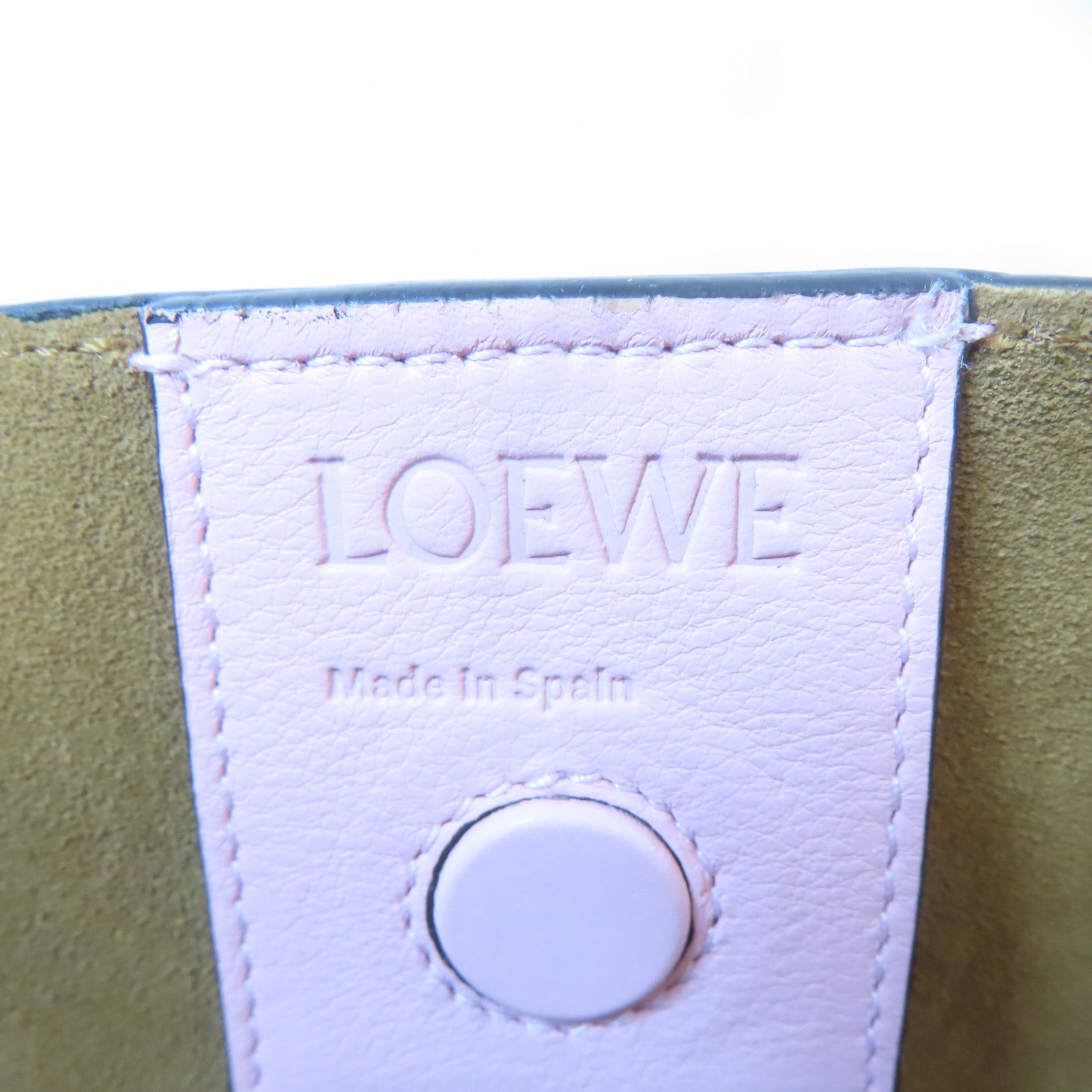 LOEWE 【激減優惠】牛皮皮革Shoulder Tote肩背袋/手挽袋粉紅色
