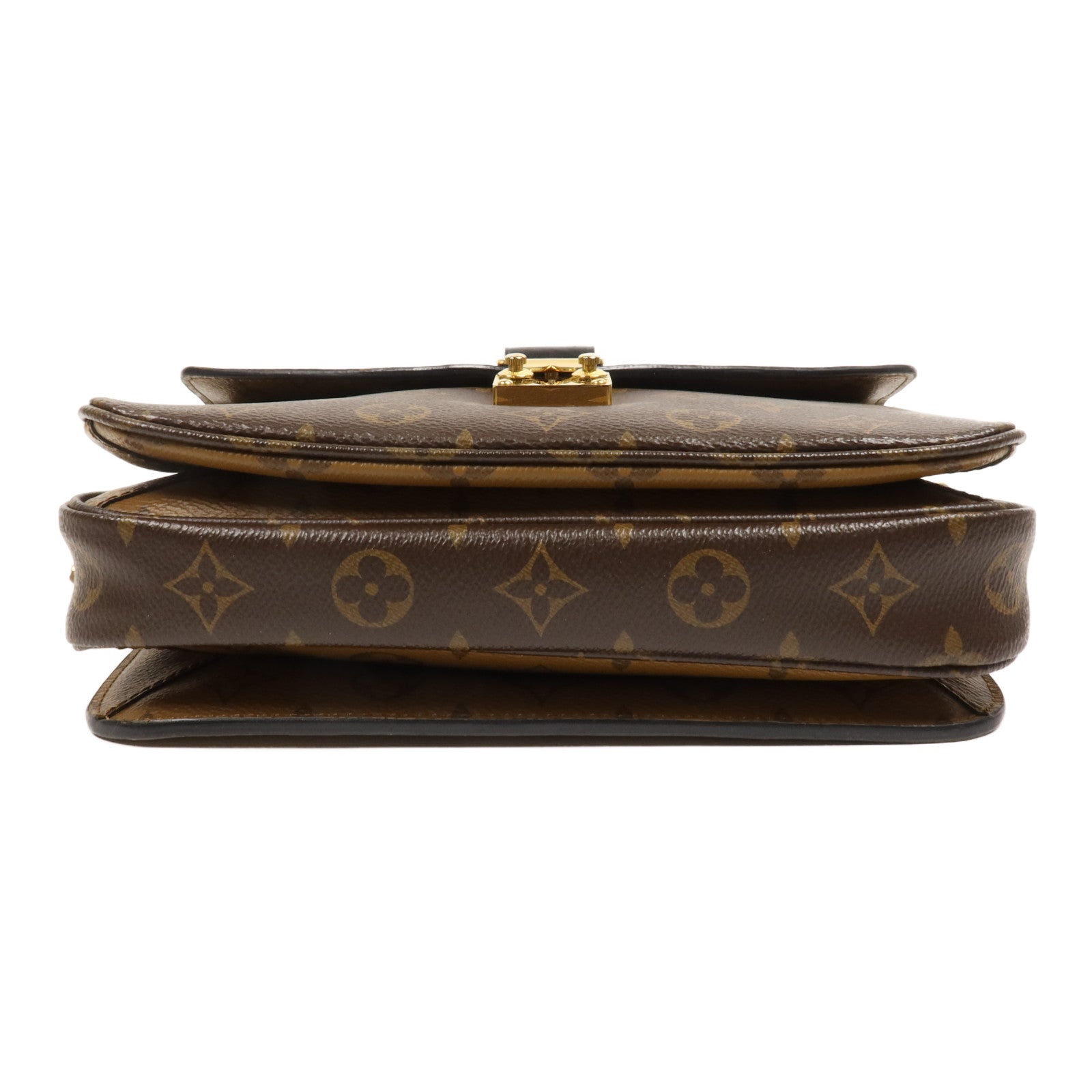 LOUIS VUITTON Monogram Reverse Pochette Metis金扣手挽肩背兩用袋