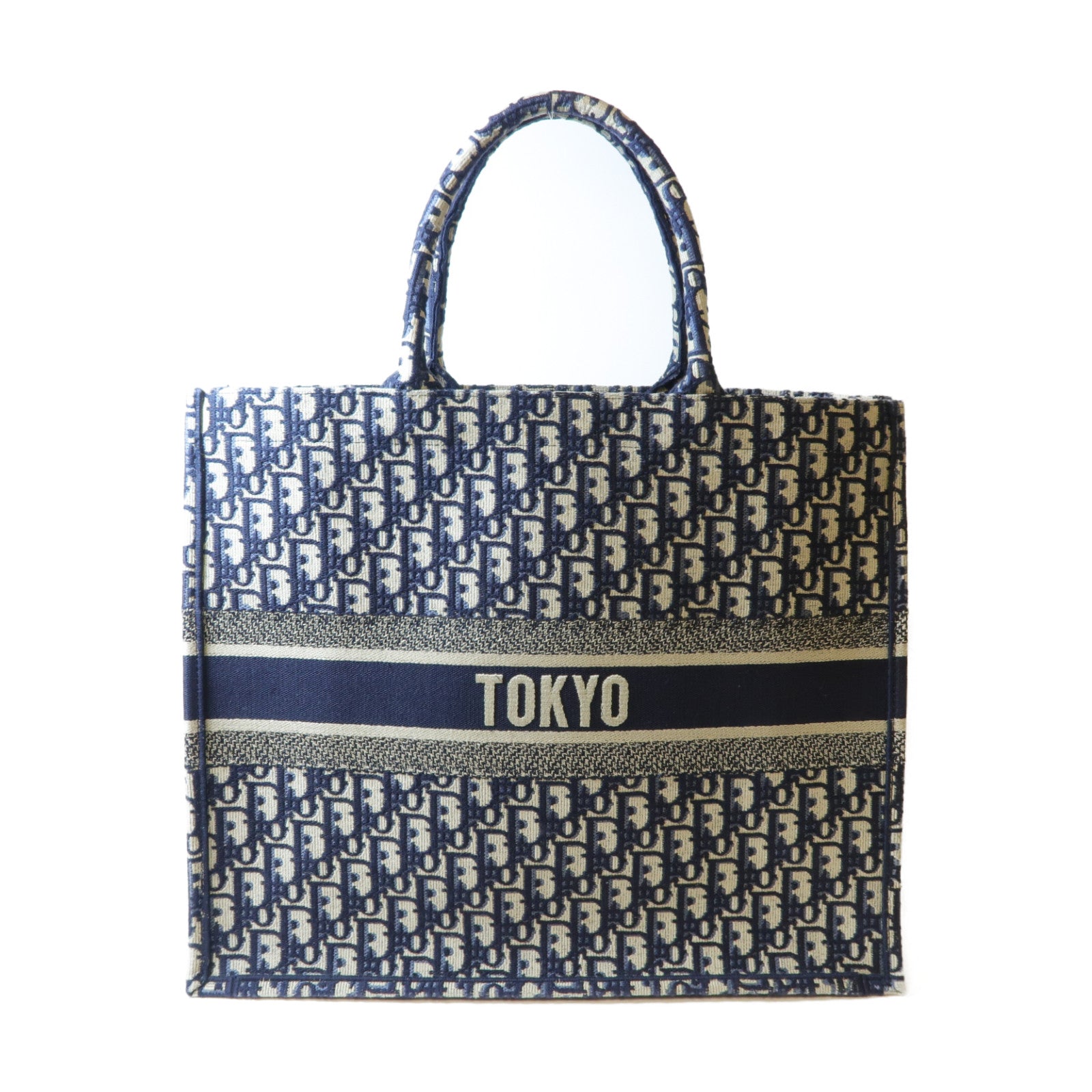 Dior 【激減優惠】帆布Book Tote手挽袋藍色