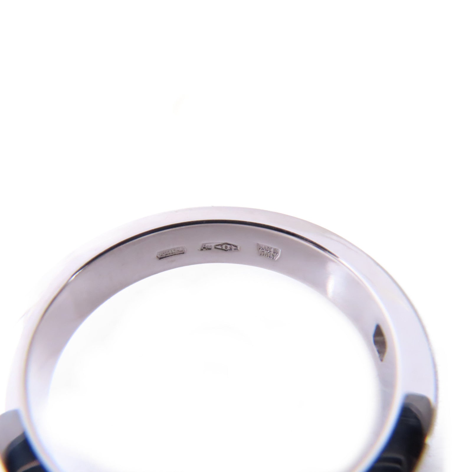 BVLGARI 18K白金/鑽石 B-Zero Diamond Ring戒指US#8