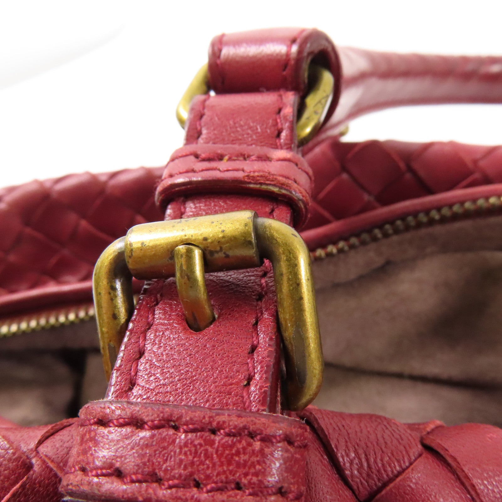 BOTTEGA VENETA 羊皮皮革Shoulder Bag金扣肩背袋