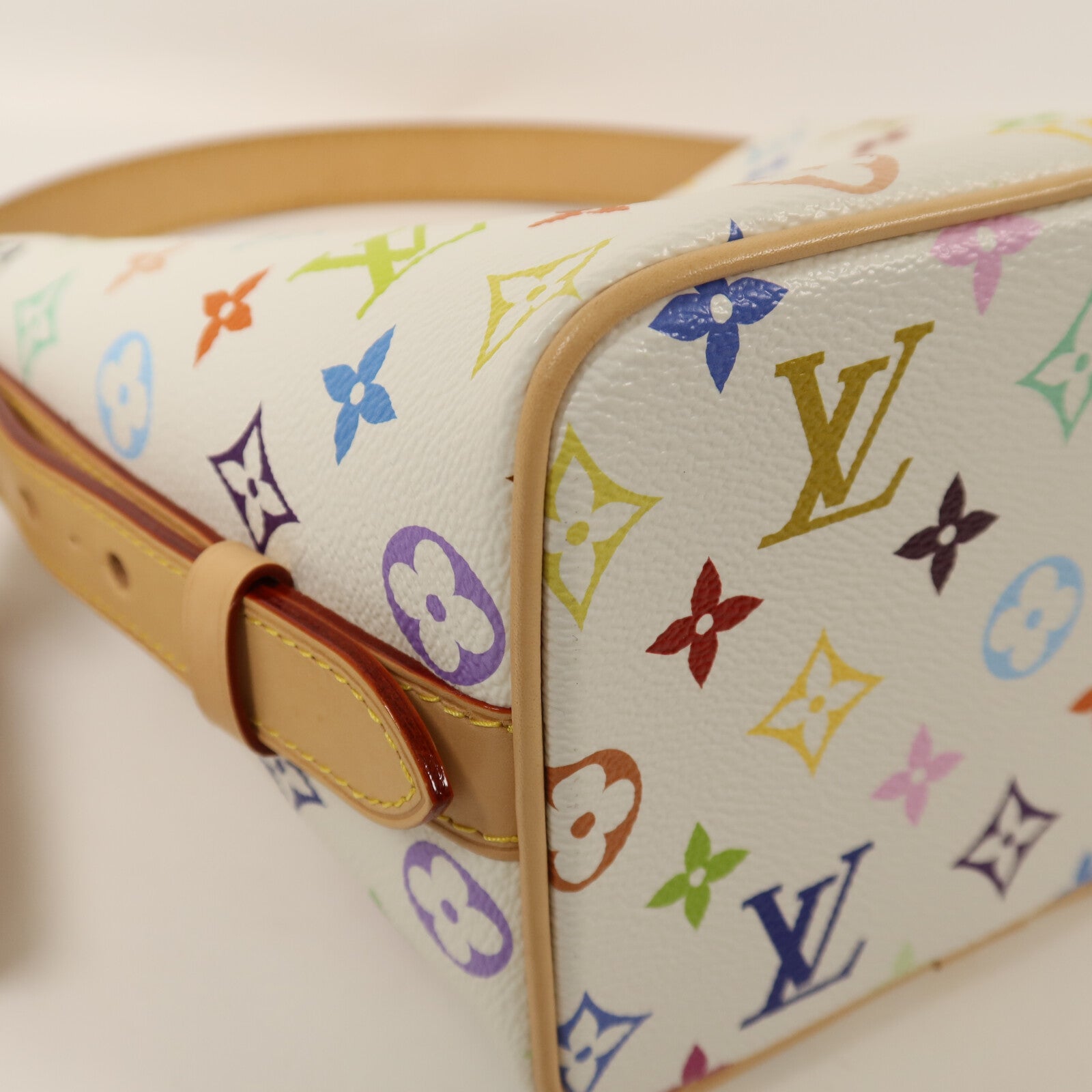 LOUIS VUITTON Monogram Multicolore LV x TM All In BB金扣手挽肩背兩用袋