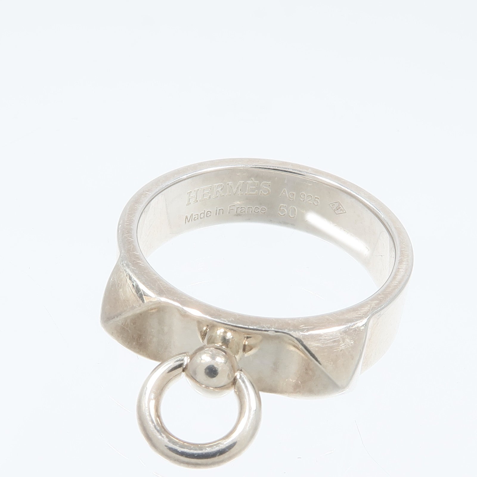 HERMES 925純銀Collier De Chien Ring戒指