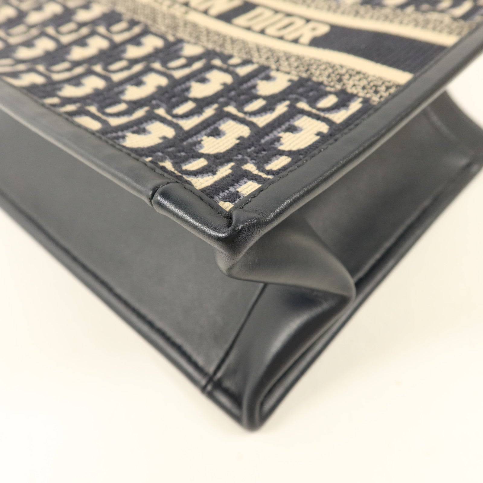 Dior 帆布/牛皮皮革Dior Book Tote Small金扣手挽肩背兩用袋