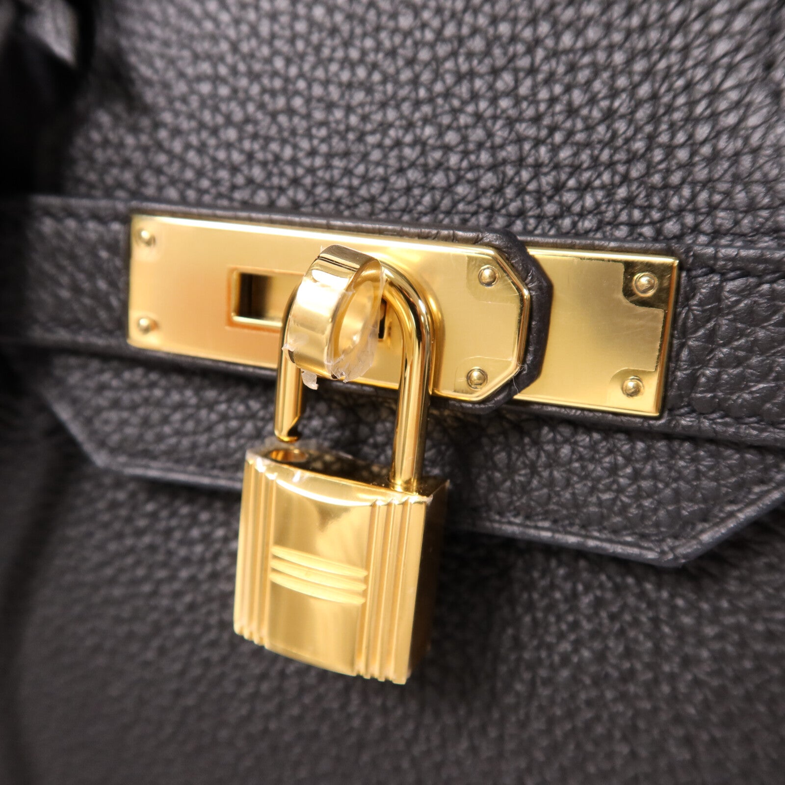HERMES Togo皮革Birkin 30金扣手挽袋Noir