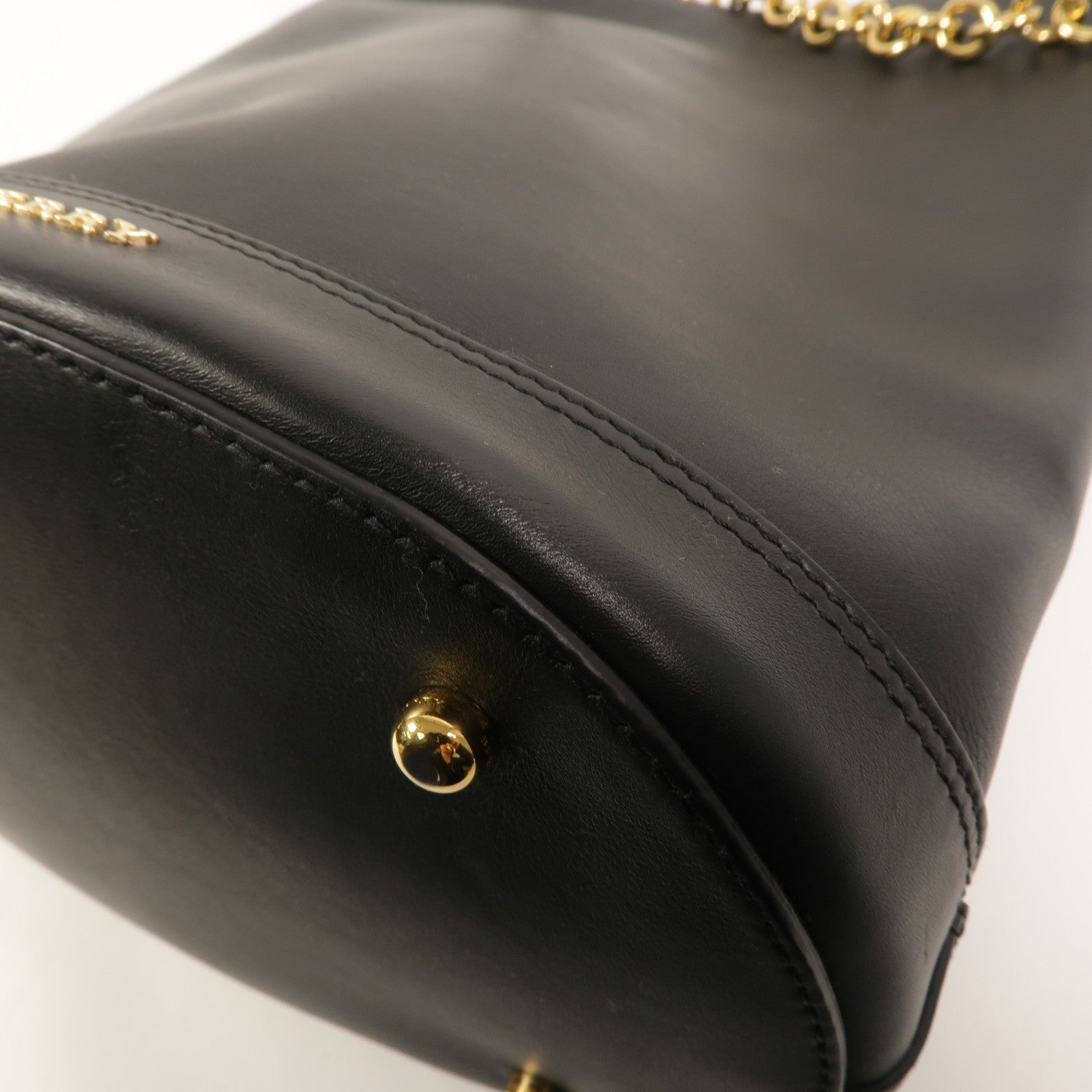 BURBERRY 牛皮皮革Prorsum Bucket Bag鏈帶手挽肩背兩用袋