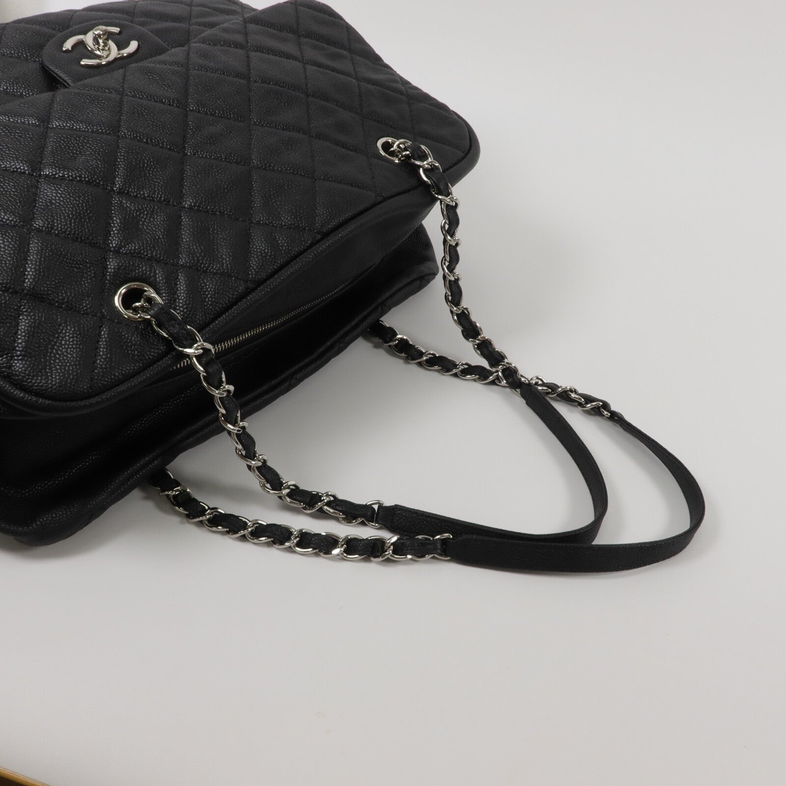 CHANEL 牛皮皮革Chain Shoulder鏈帶肩背袋