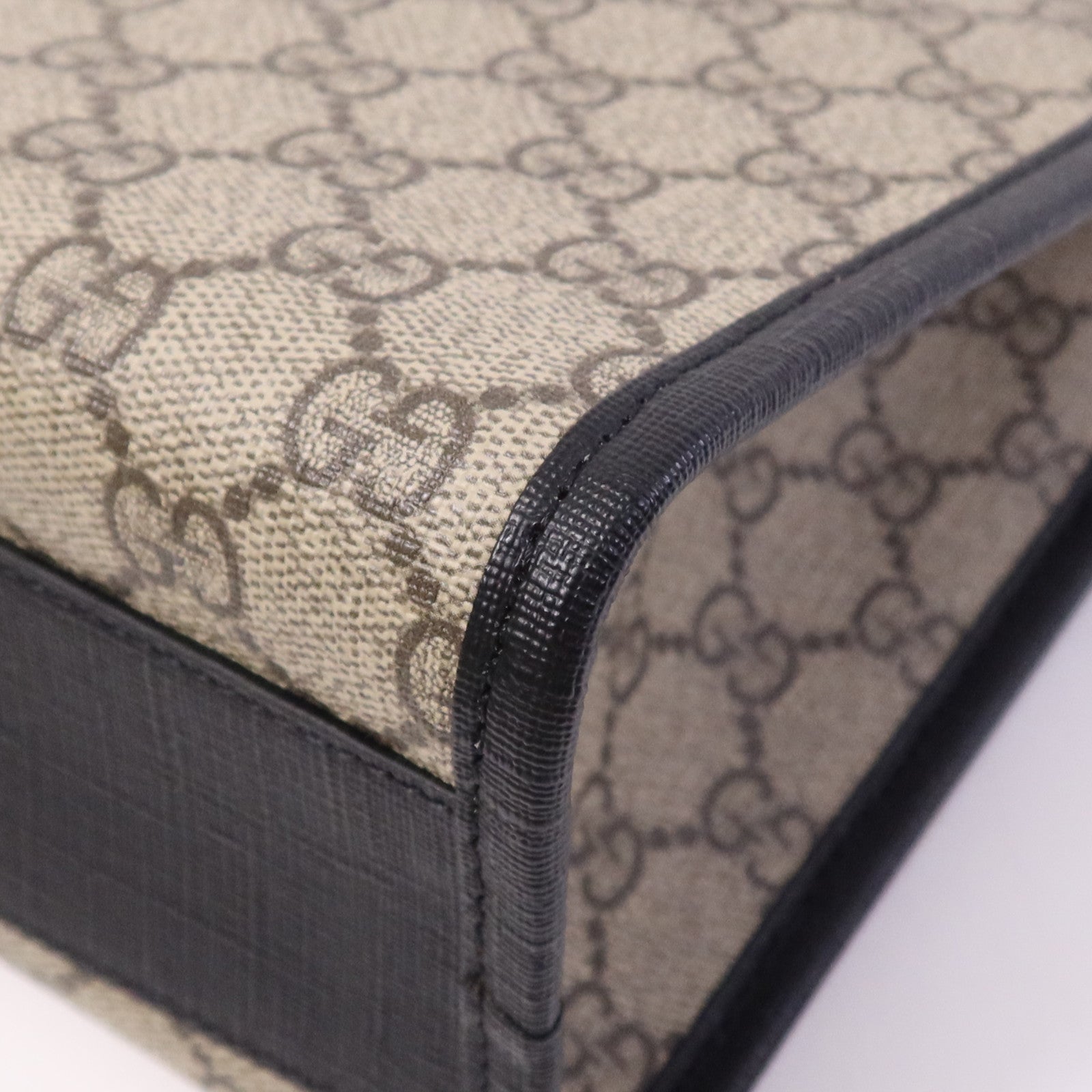 GUCCI 【激減優惠】塗層帆布Tote Bag銀扣手挽袋