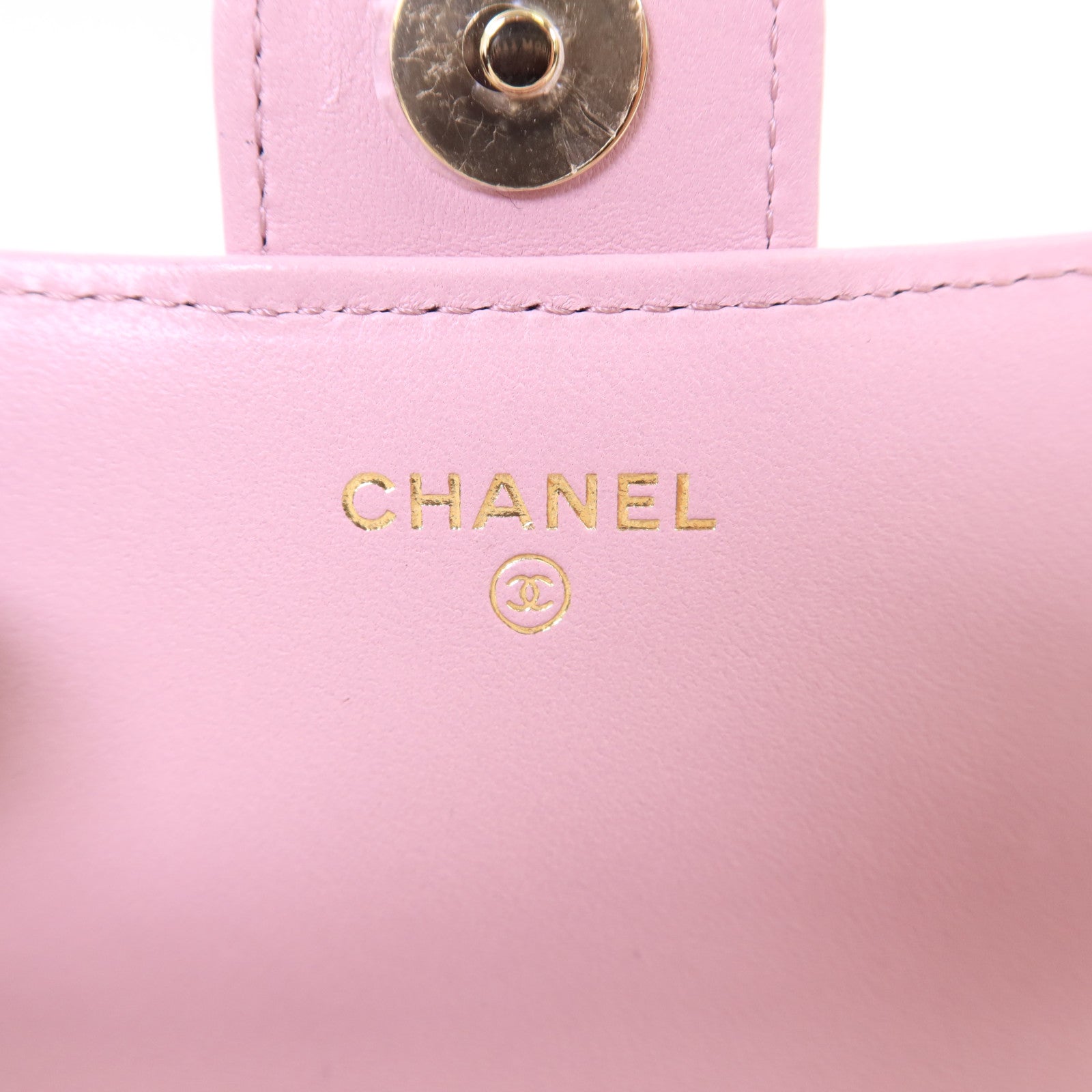 CHANEL 羊皮皮革Chain Shoulder Bag金扣手挽肩背兩用袋