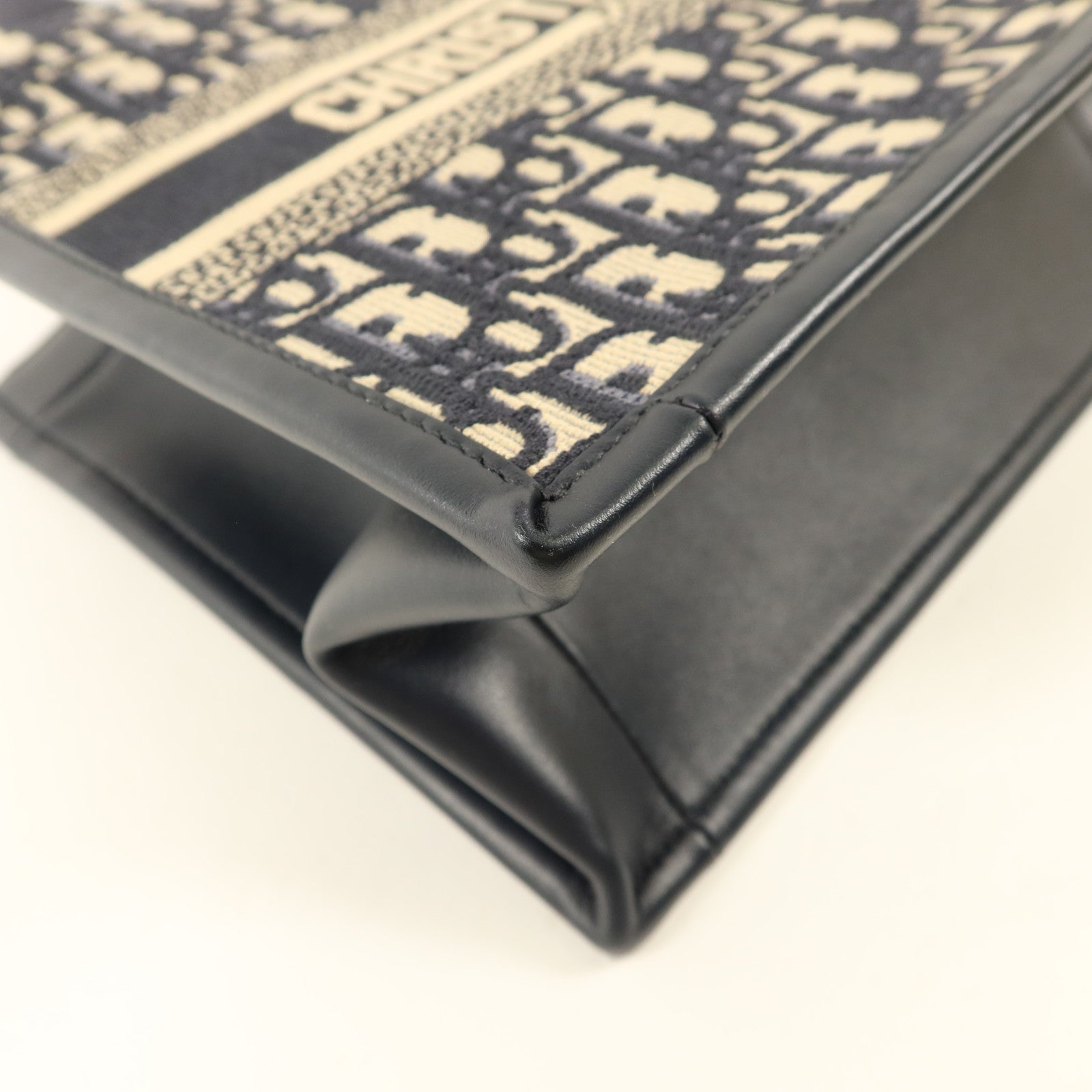 Dior 帆布/牛皮皮革Dior Book Tote Small金扣手挽肩背兩用袋
