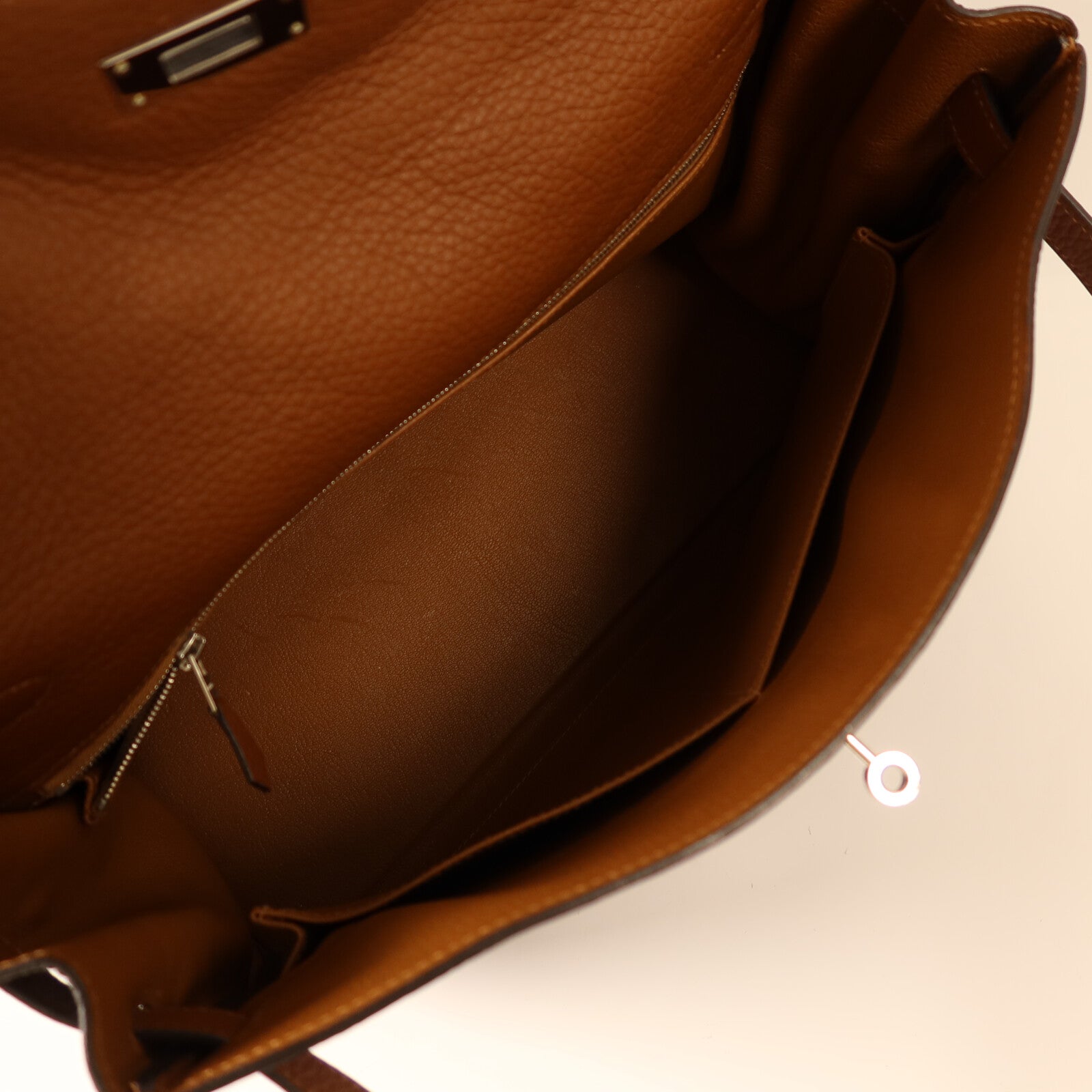 HERMES Togo皮革Kelly 32銀扣手挽肩背兩用袋