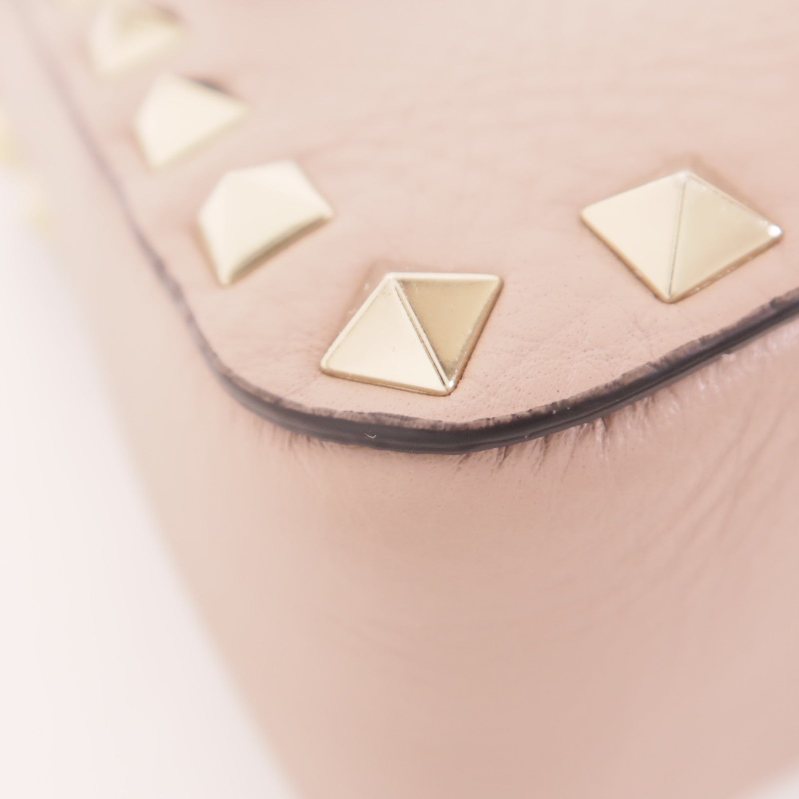 Valentino 【激減優惠】牛皮皮革Rockstud Shoulder Bag金扣手挽肩背兩用袋