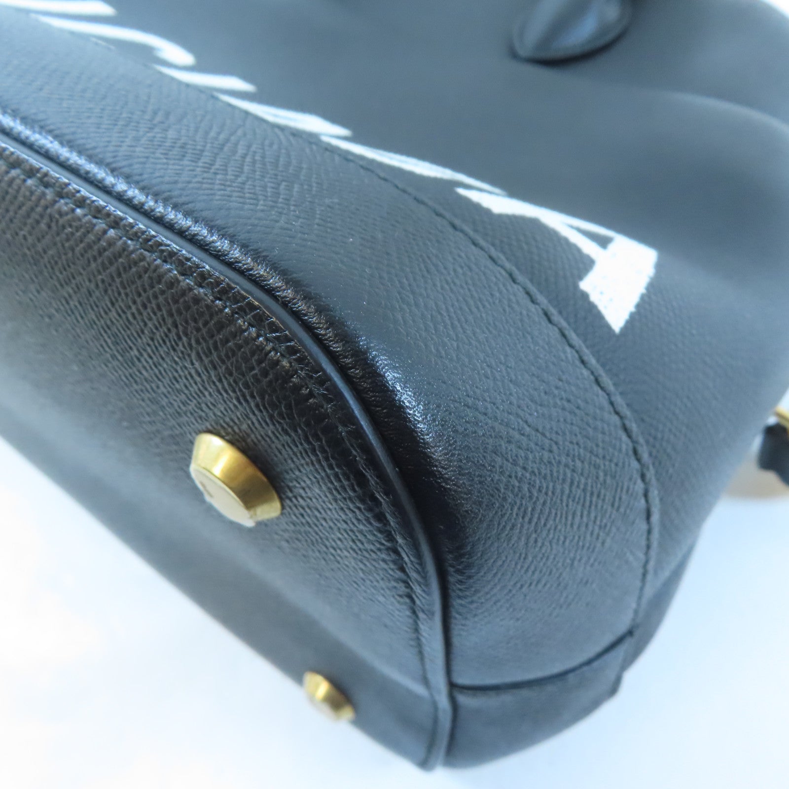 BALENCIAGA 牛皮皮革Ville Top Handle Bag金扣手挽肩背兩用袋黑色