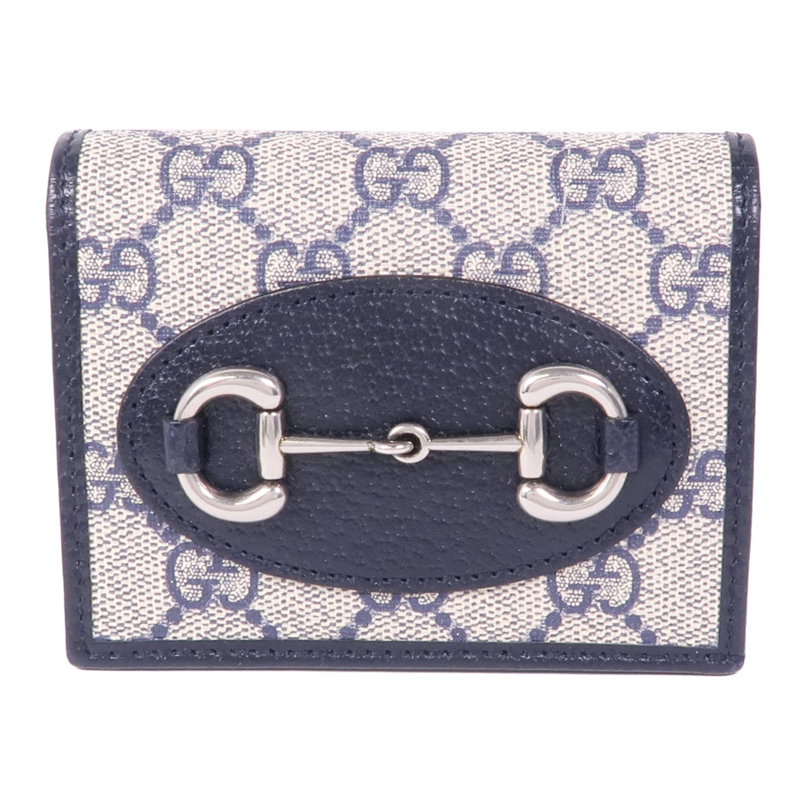 GUCCI 塗層帆布Wallet 1955銀扣錢包