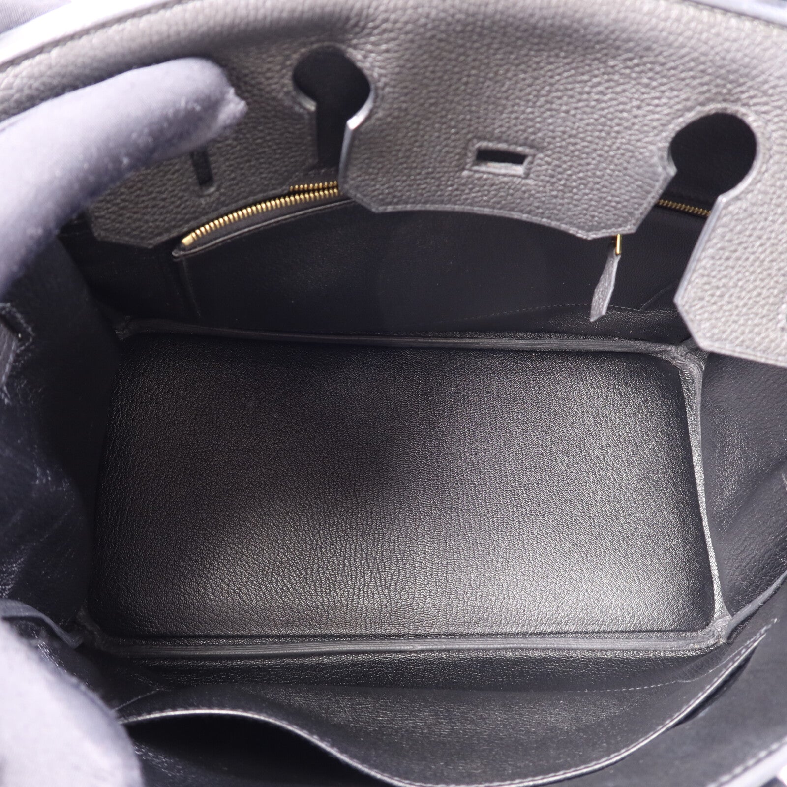HERMES Togo皮革Birkin 30金扣手挽袋Noir
