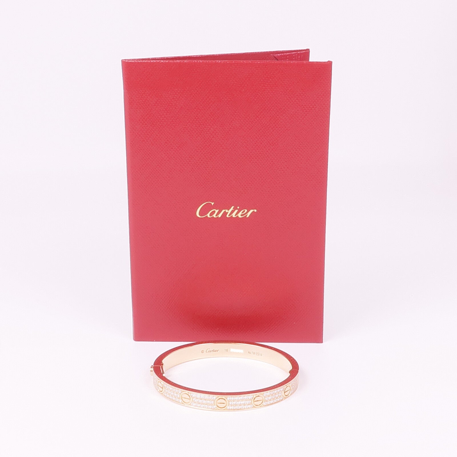 CARTIER 【激減優惠】18K玫瑰金Love Bracelet鑽石手鐲Cartier#16