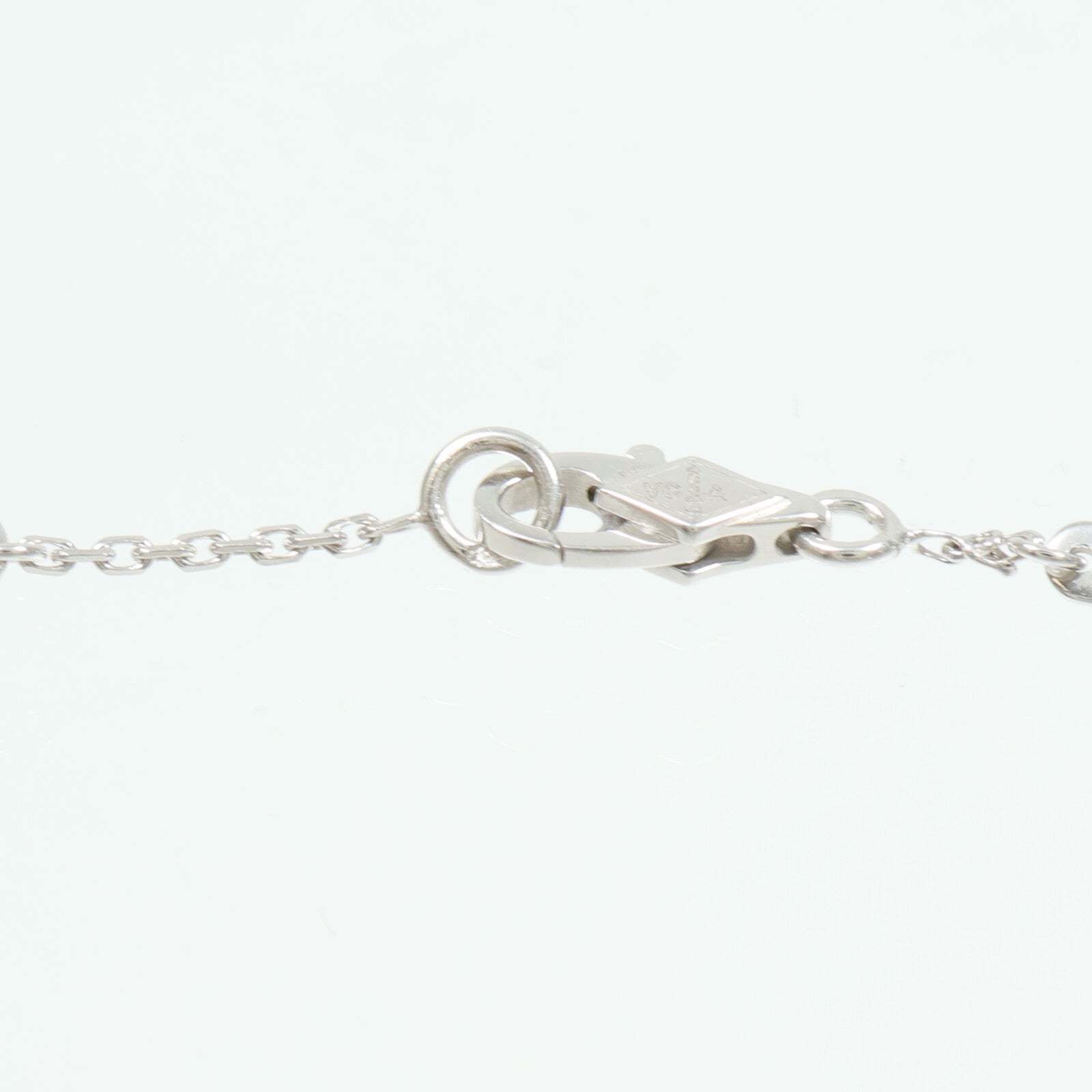 Van Cleef & Arpels 18K白金Sweet Alhambra Diamond鑽石手鏈