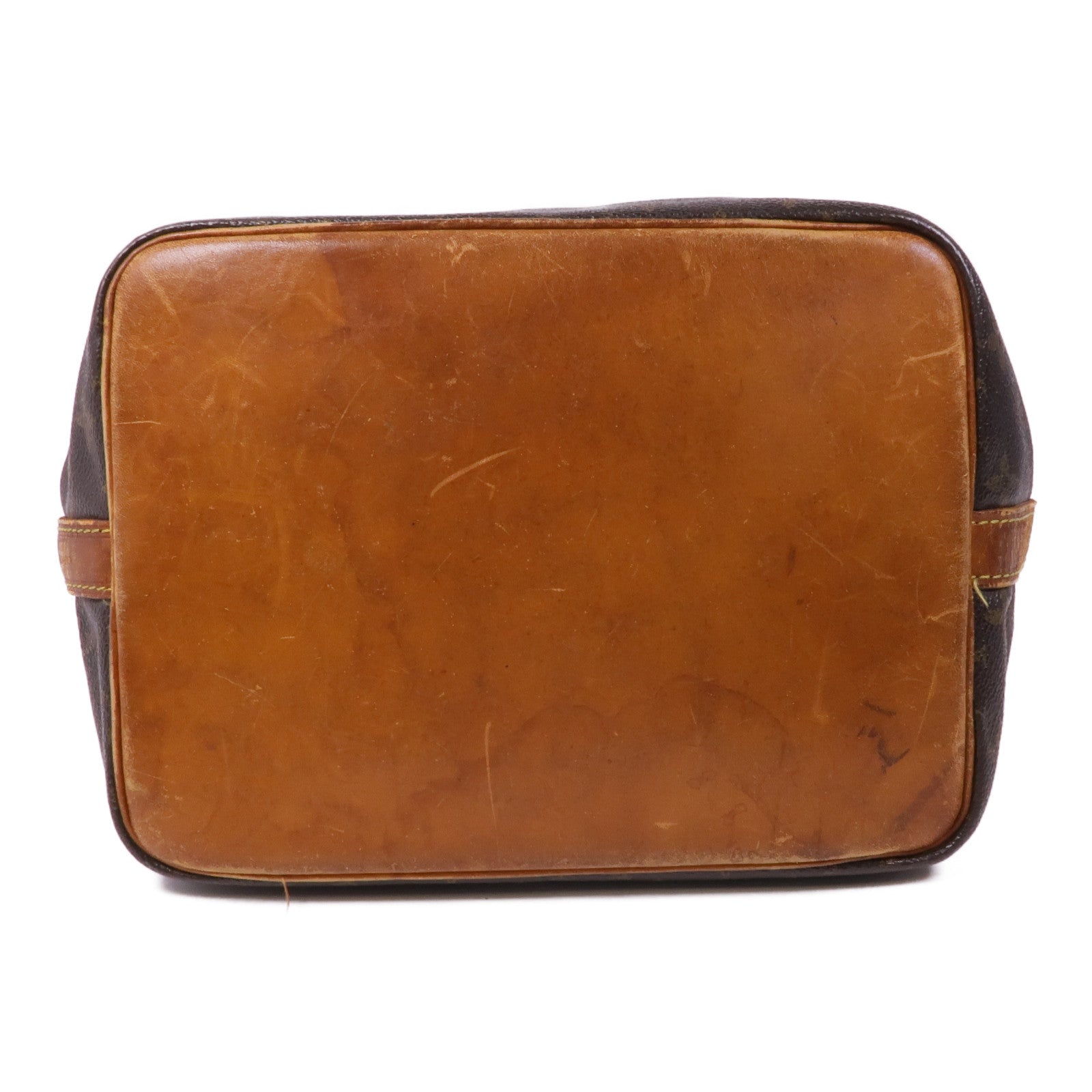 LOUIS VUITTON Monogram Petit Noe金扣肩背袋棕色