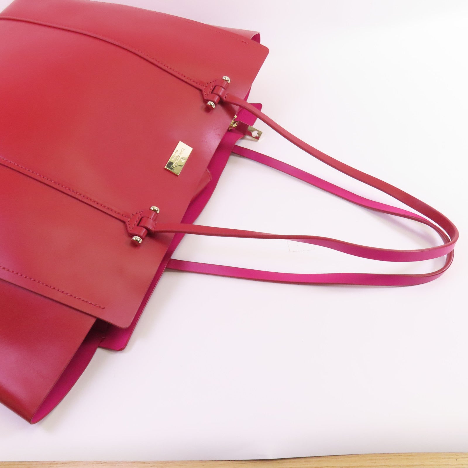 Kate Spade 牛皮皮革Tote Bag金扣肩背袋