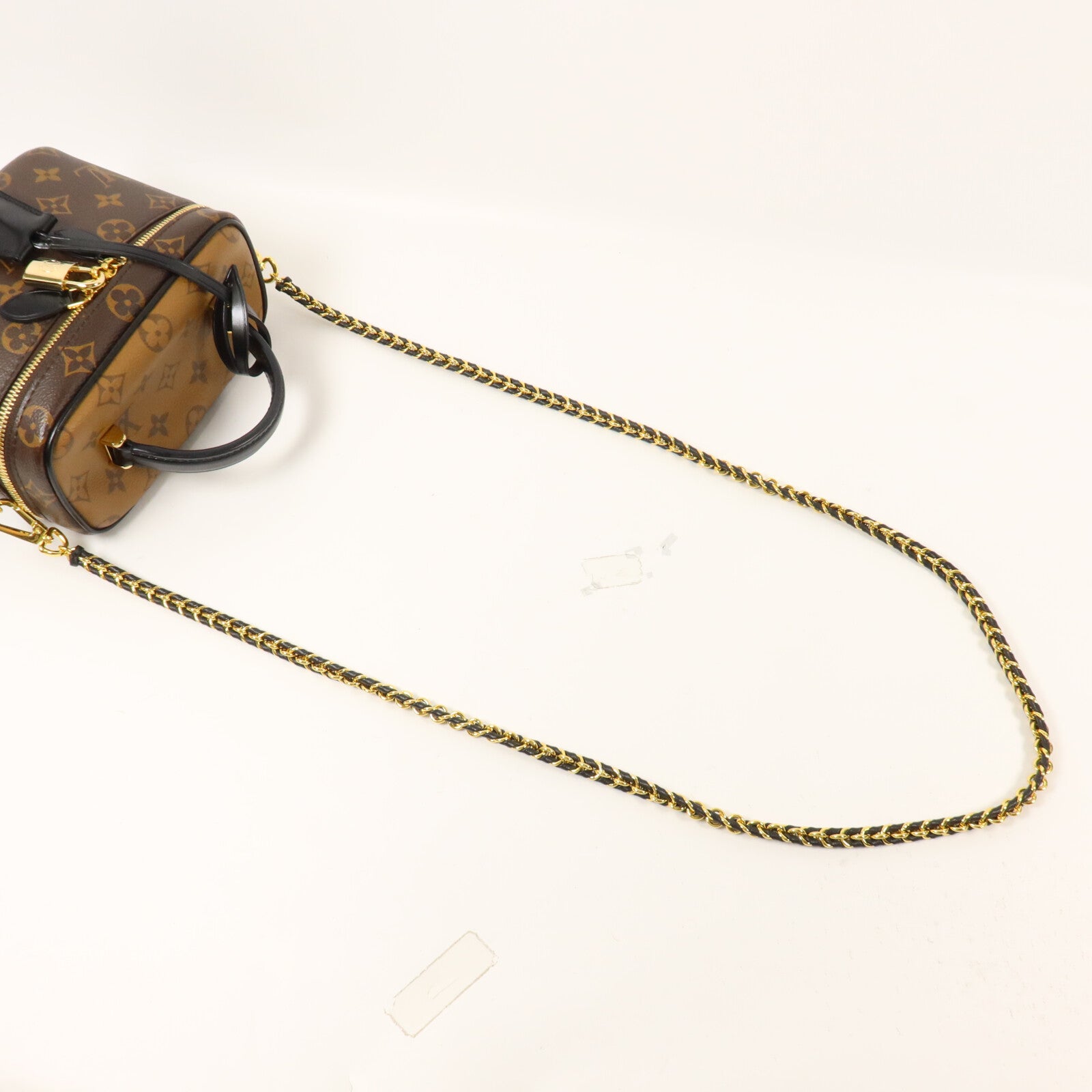 LOUIS VUITTON Monogram Reverse Vanity PM鏈帶手挽肩背兩用袋