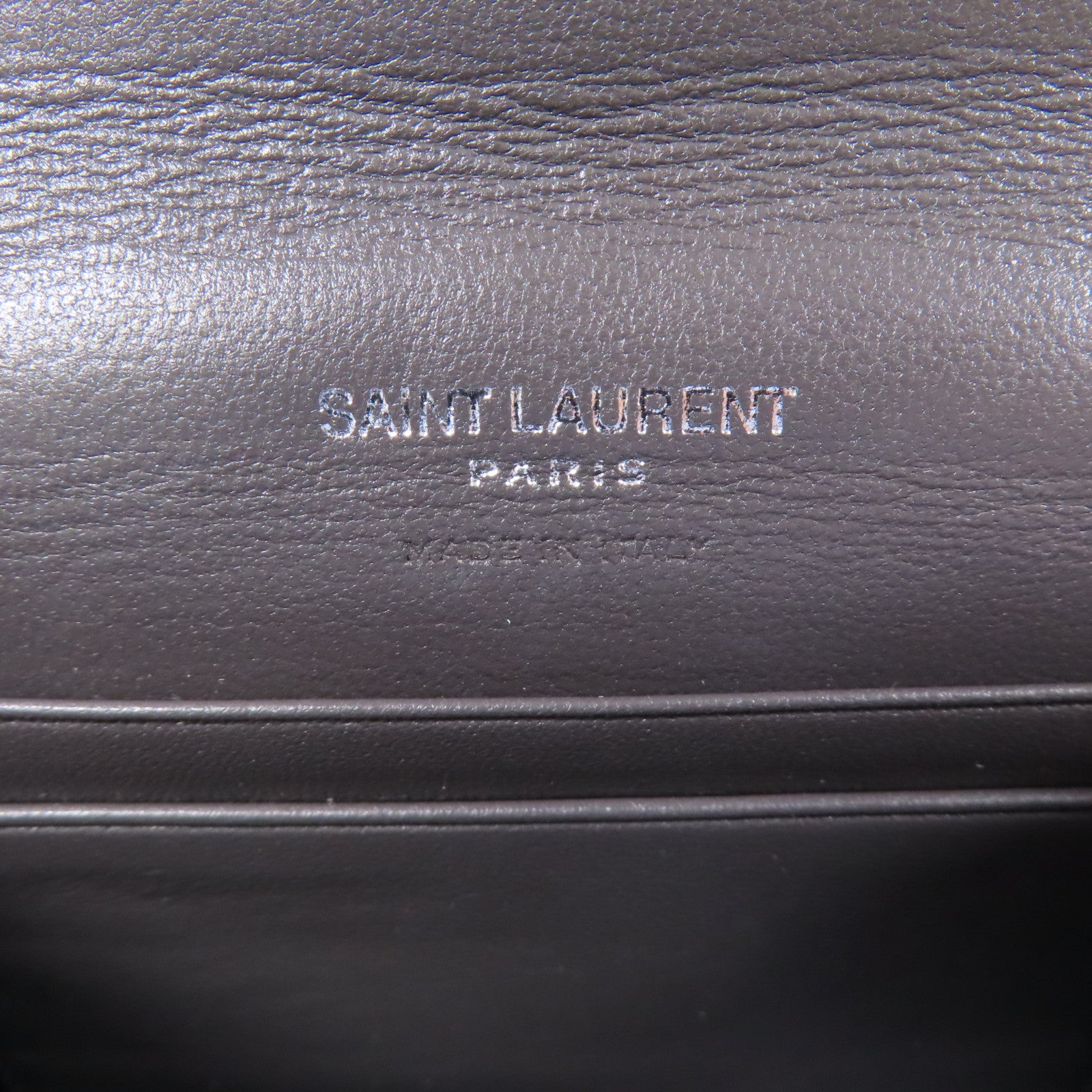SAINT LAURENT 羊皮皮革Wallet銀扣錢包
