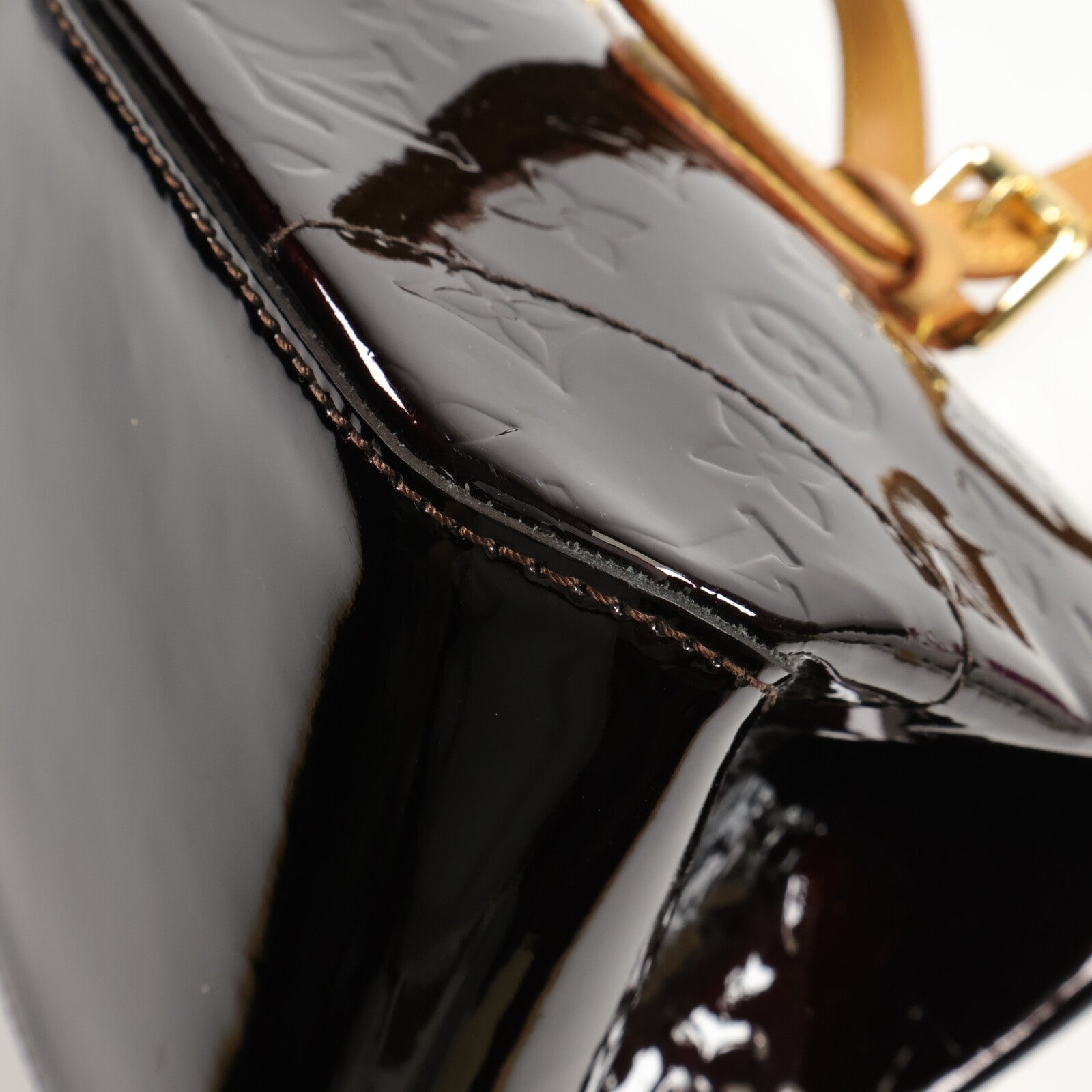 LOUIS VUITTON Monogram Vernis Rosewood Avenue金扣肩背袋