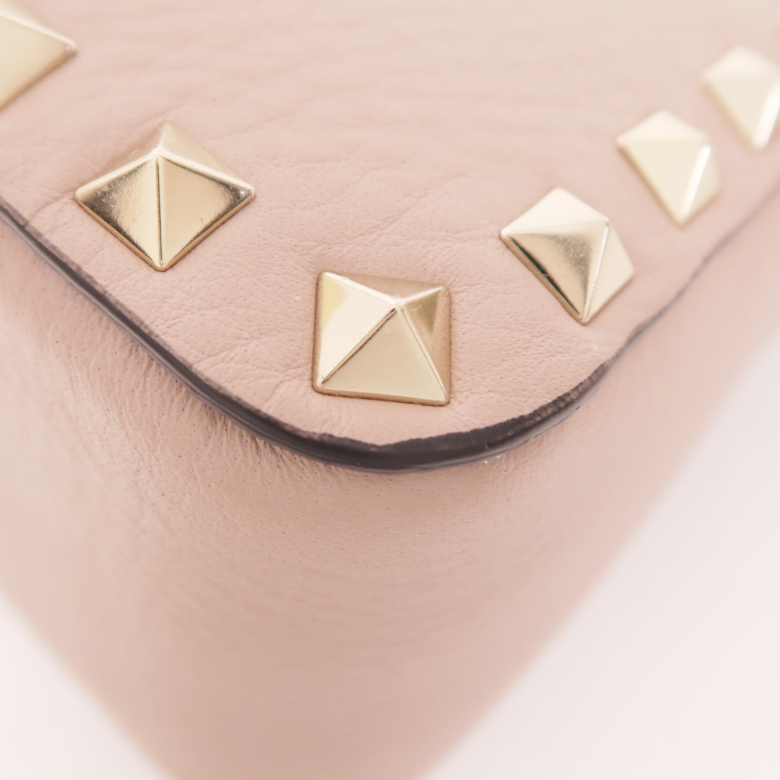 Valentino 【激減優惠】牛皮皮革Rockstud Shoulder Bag金扣手挽肩背兩用袋