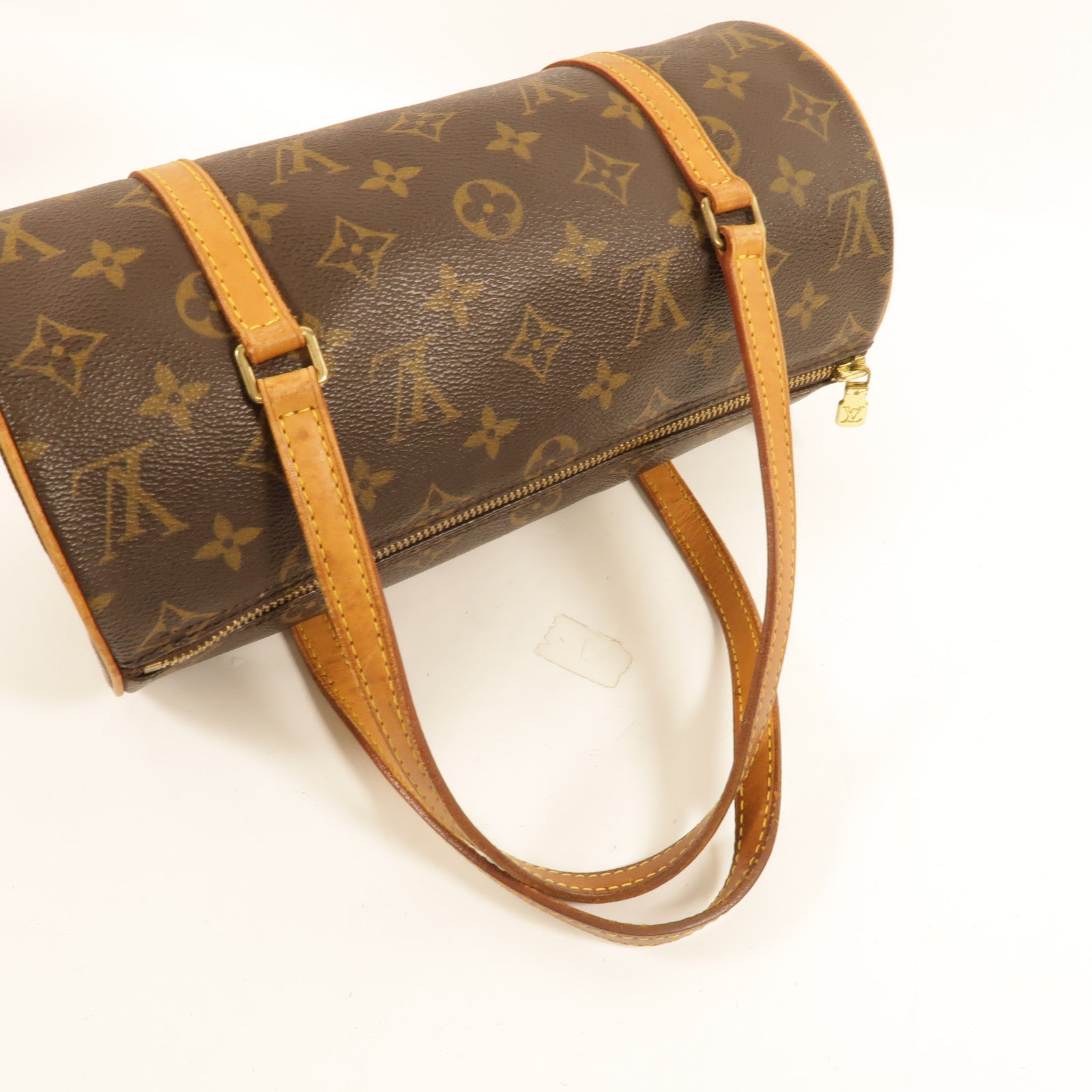 LOUIS VUITTON Monogram Papillon PM金扣手挽袋