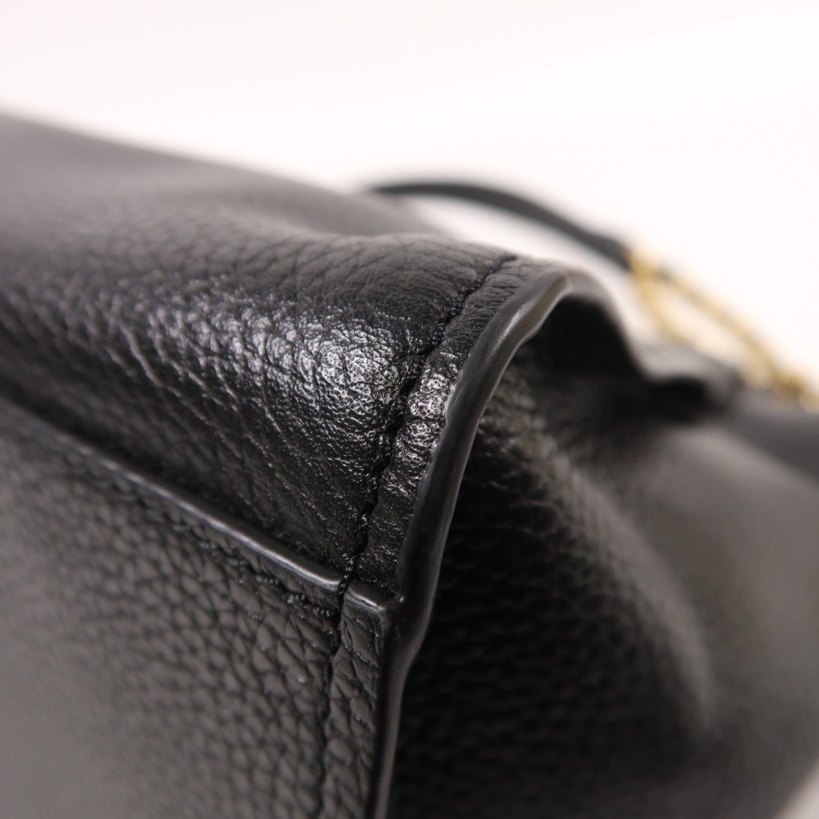 牛皮皮革Chain Shoulder金扣鏈帶肩背袋