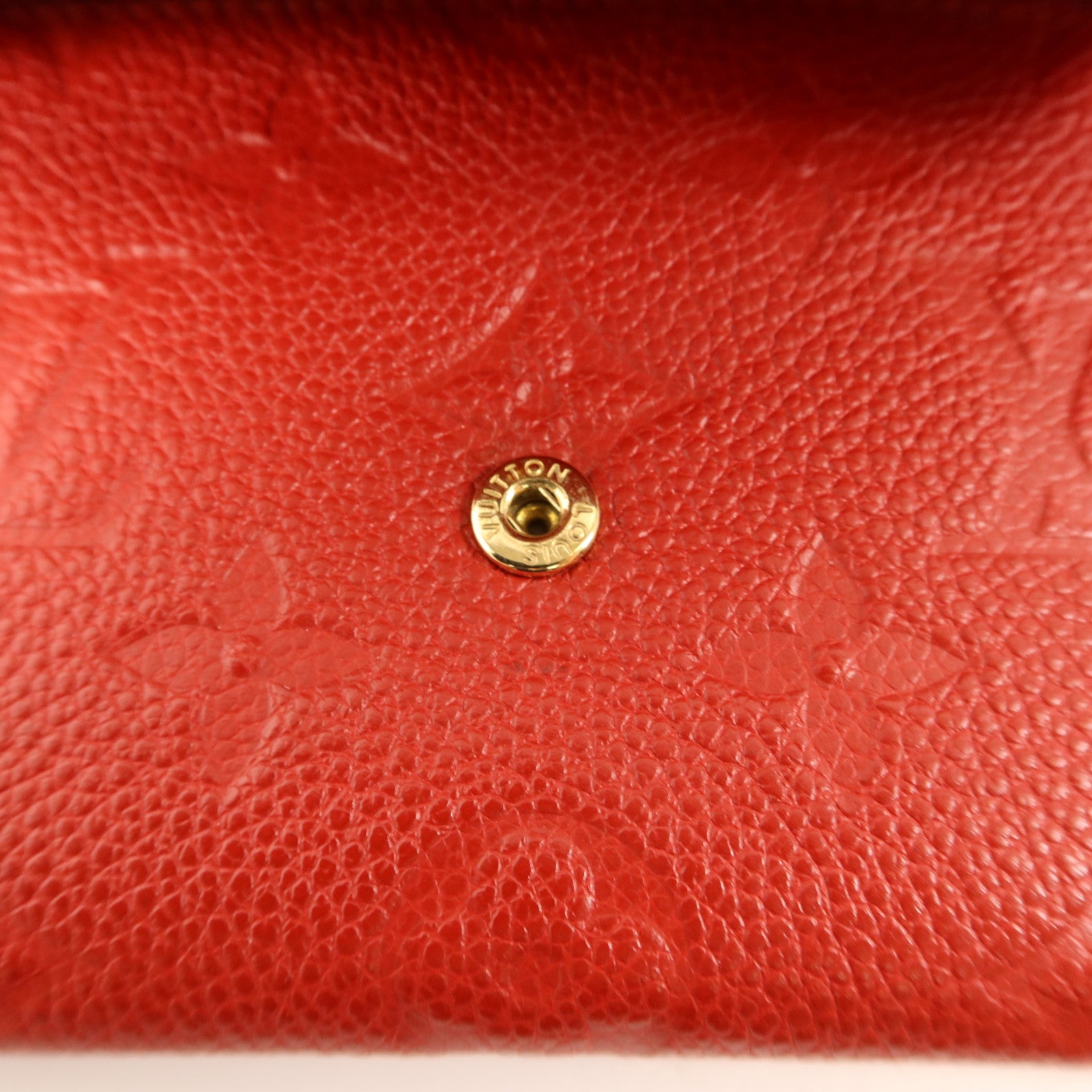 LOUIS VUITTON Monogram Empreinte Pochette Cure金扣零錢包