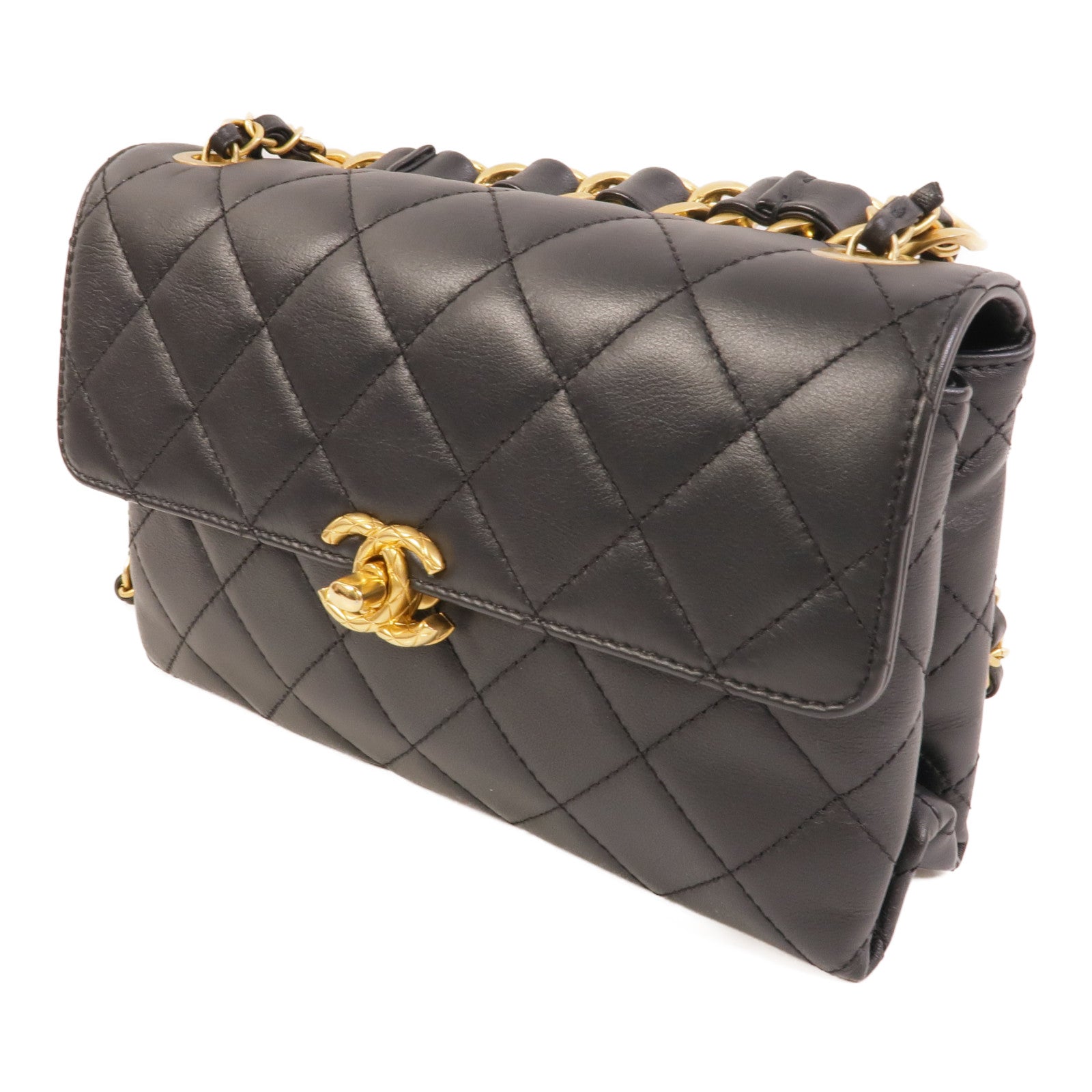 CHANEL 牛皮皮革Chain Shoulder肩背袋
