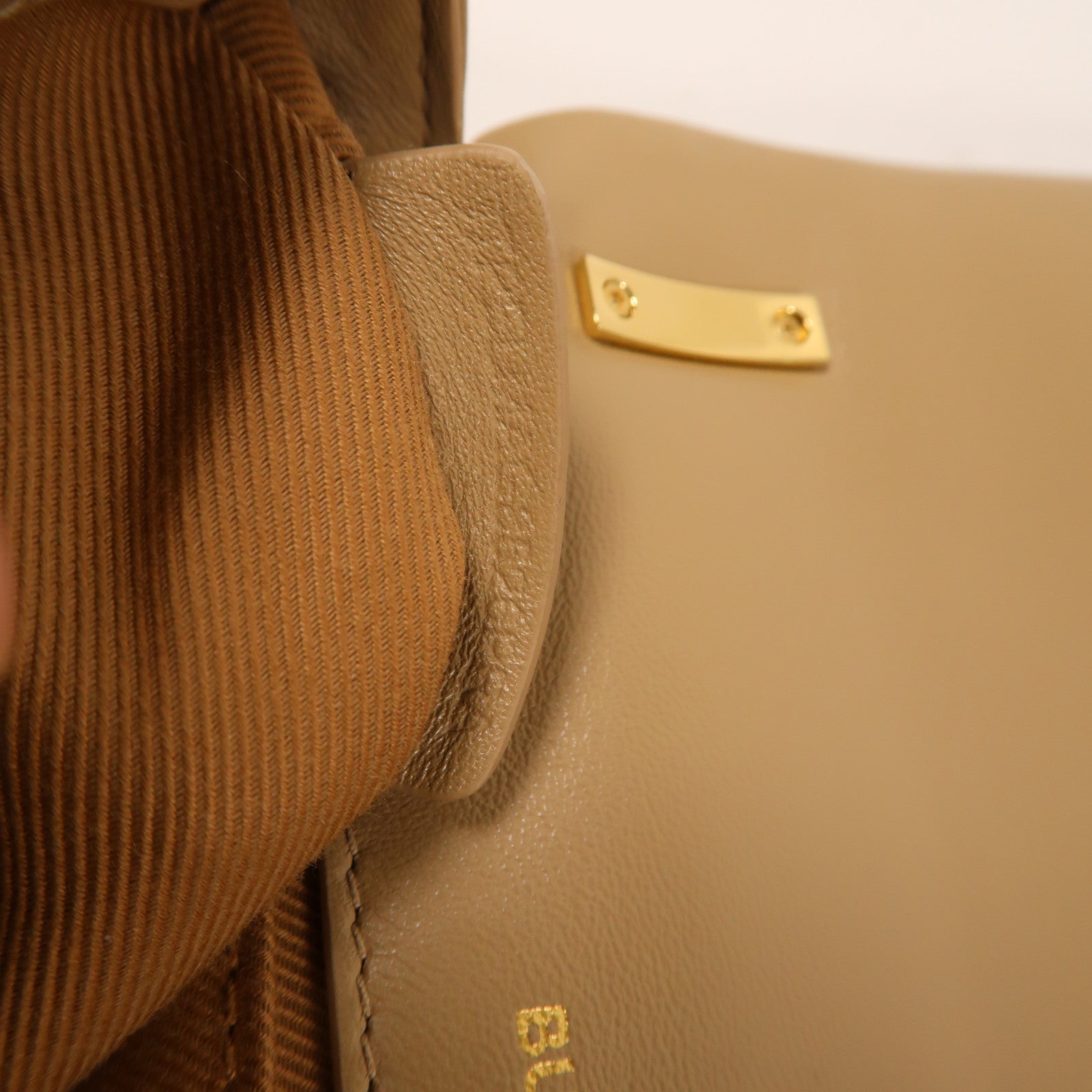 BURBERRY 【激減優惠】牛皮皮革Shoulder Bag金扣鏈帶肩背袋啡色