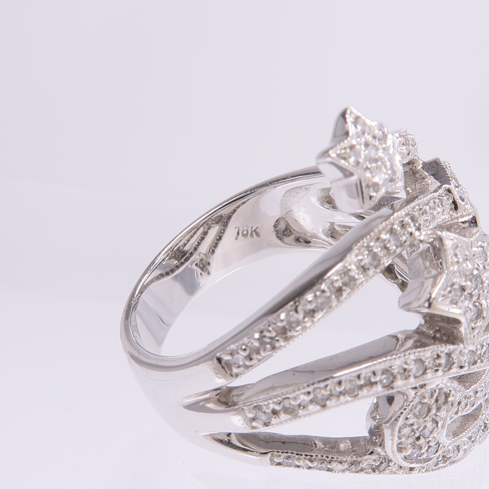 JEWELRY 【激減優惠】18K白金Diamond Ring鑽石戒指US#6.25