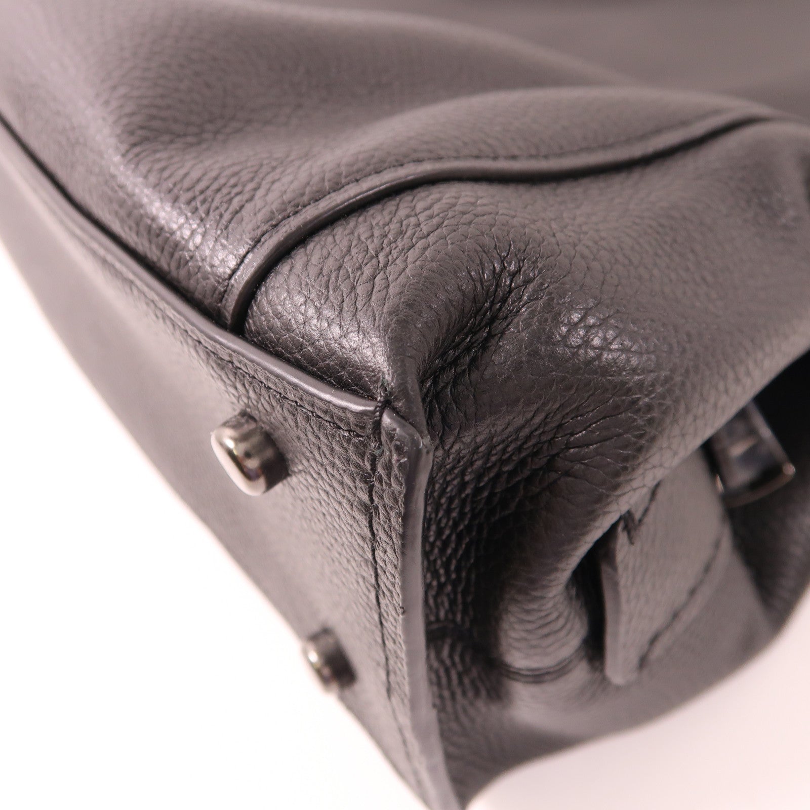 COACH 牛皮皮革Shoulder Bag銀扣肩背袋