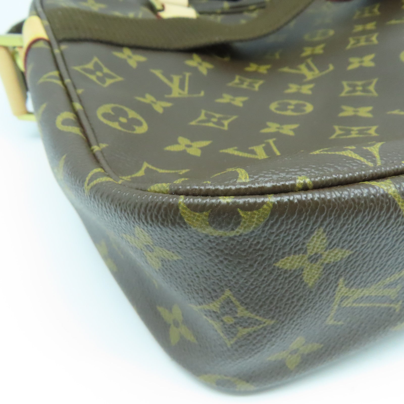 LOUIS VUITTON Monogram Sac Bosphore金扣手挽肩背兩用袋啡色