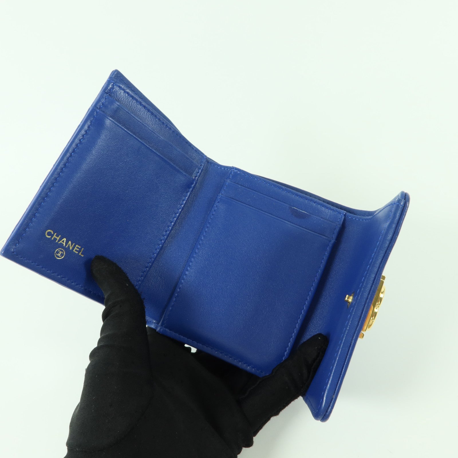 CHANEL 羊皮皮革Chanel Boy Wallet錢包