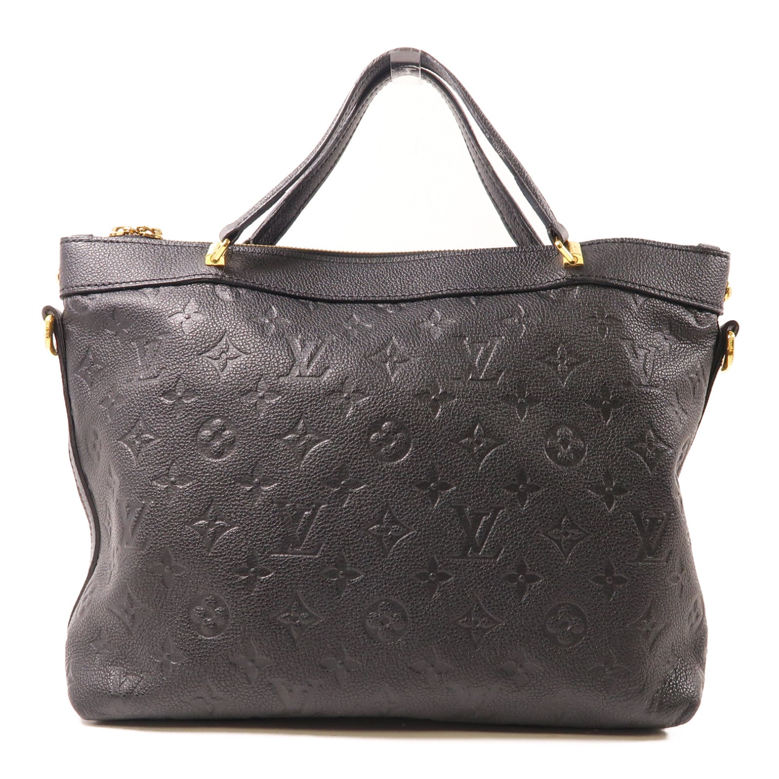 LOUIS VUITTON Monogram Empreinte Bastille金扣手挽肩背兩用袋黑色