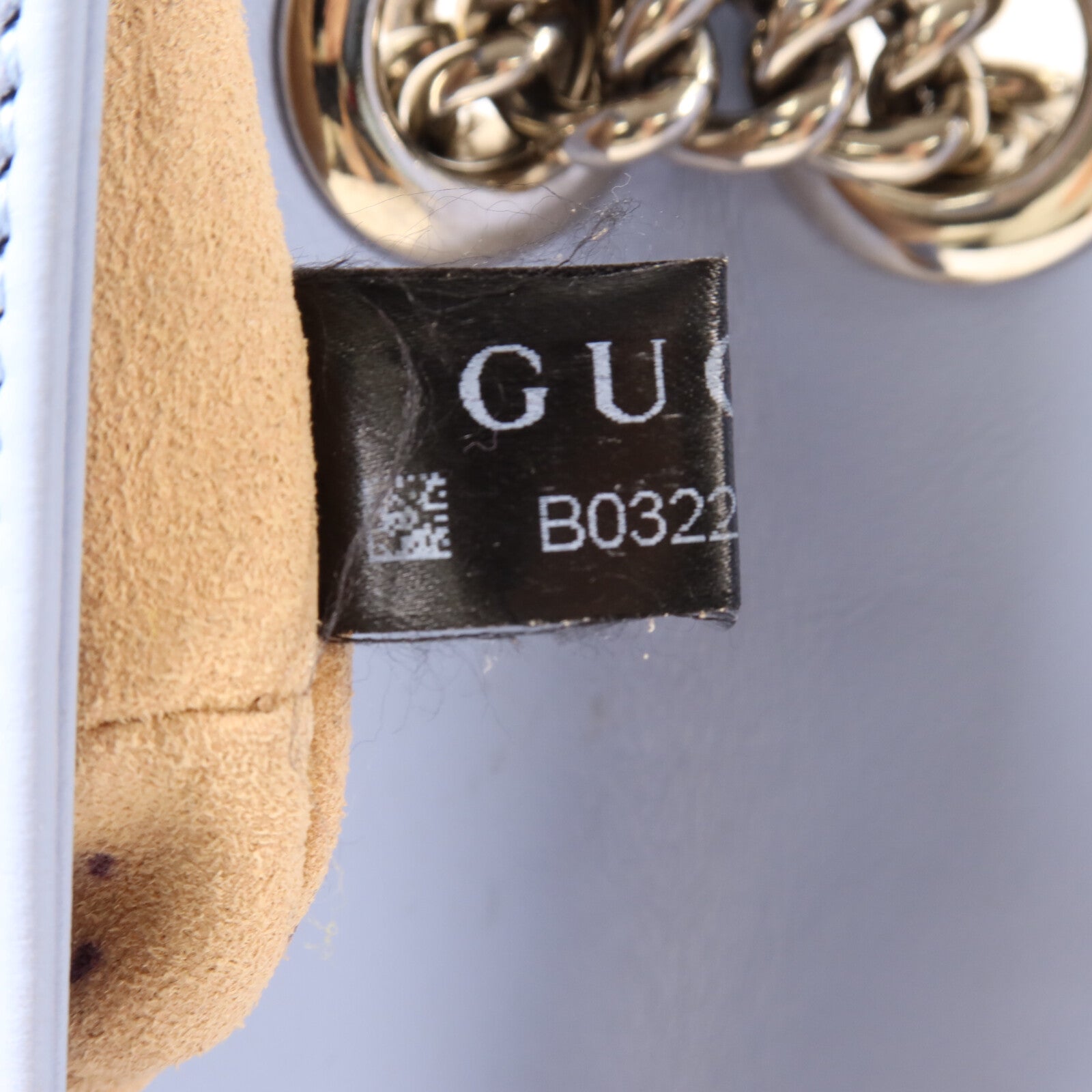 GUCCI 牛皮皮革GG Marmont鏈帶肩背袋