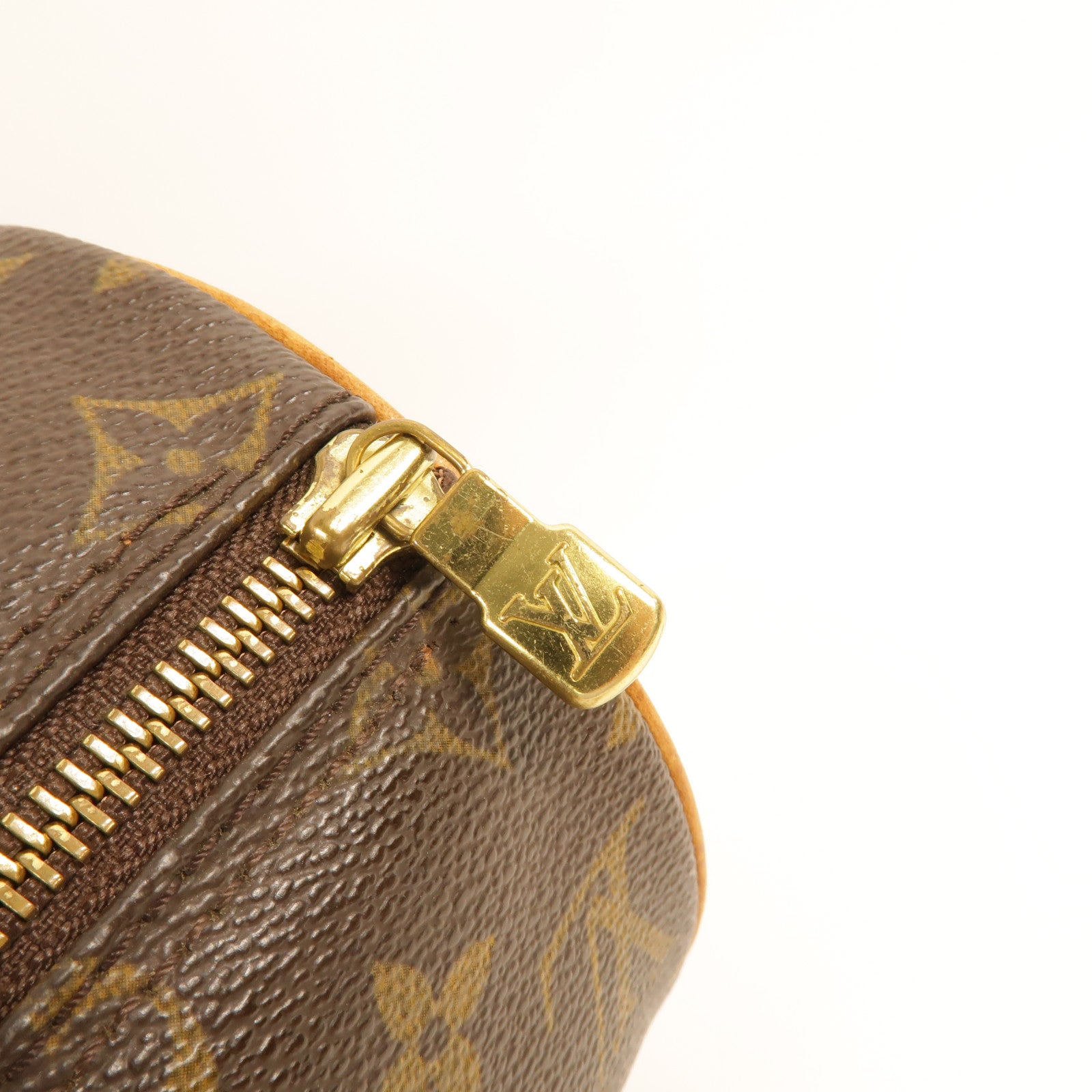 LOUIS VUITTON Monogram Papillon PM金扣手挽袋