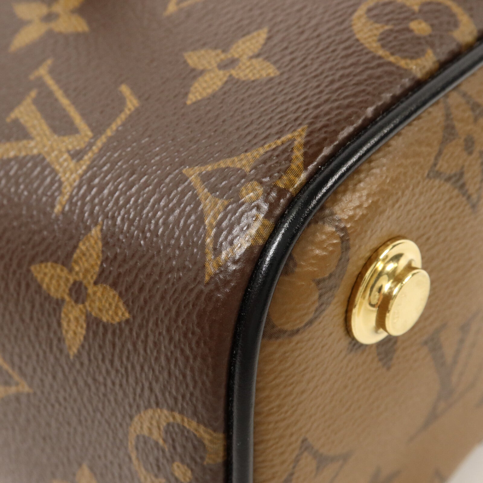 LOUIS VUITTON Monogram Reverse Vanity PM鏈帶手挽肩背兩用袋