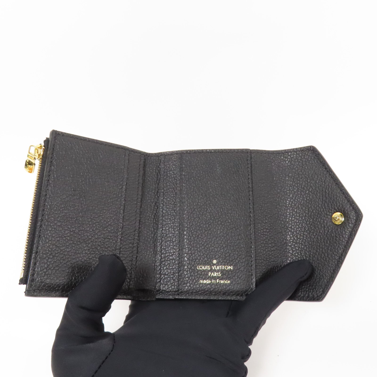 LOUIS VUITTON Monogram Empreinte Zoe Wallet金扣錢包