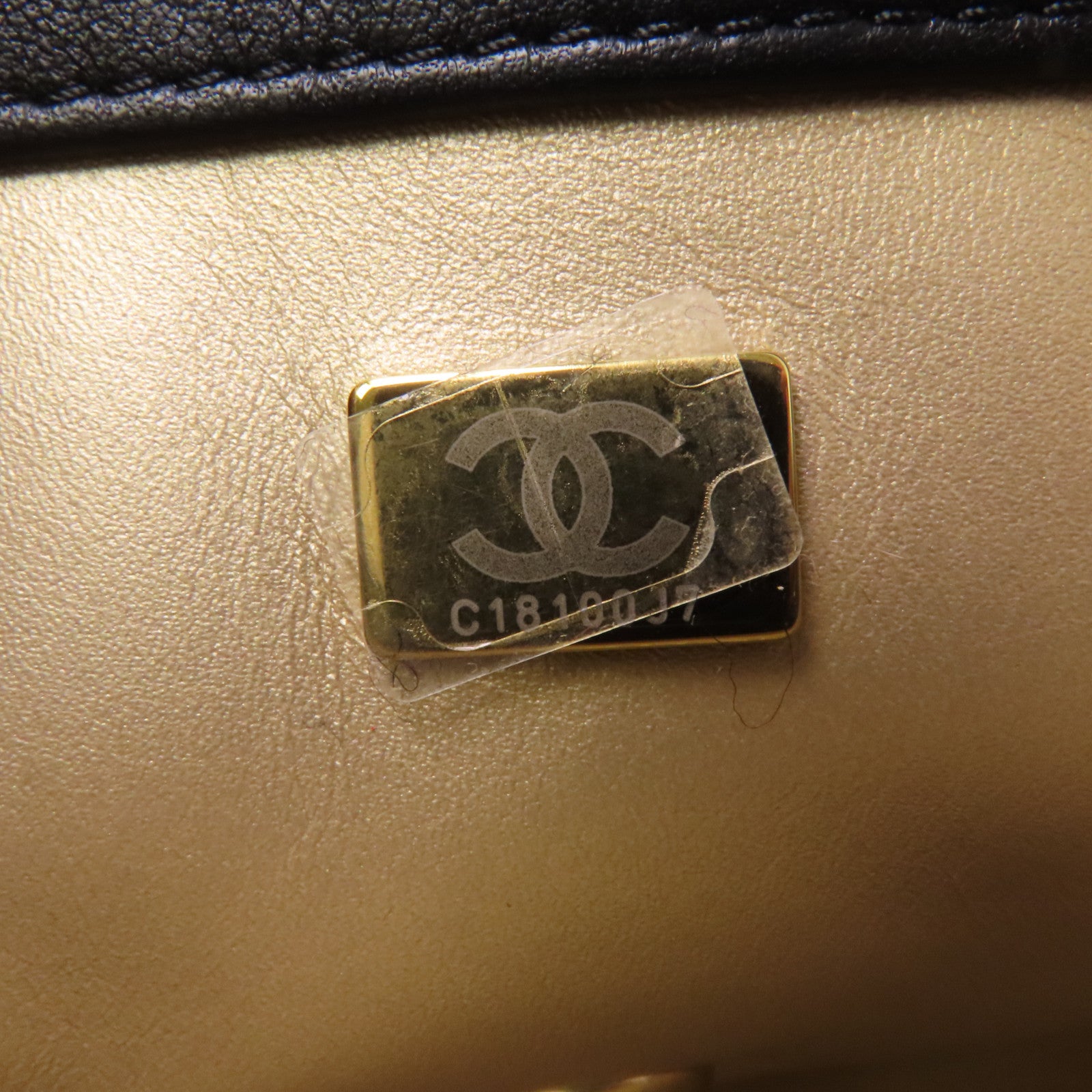 CHANEL 羊皮皮革Small Flap Bag金扣鏈帶手挽肩背兩用袋