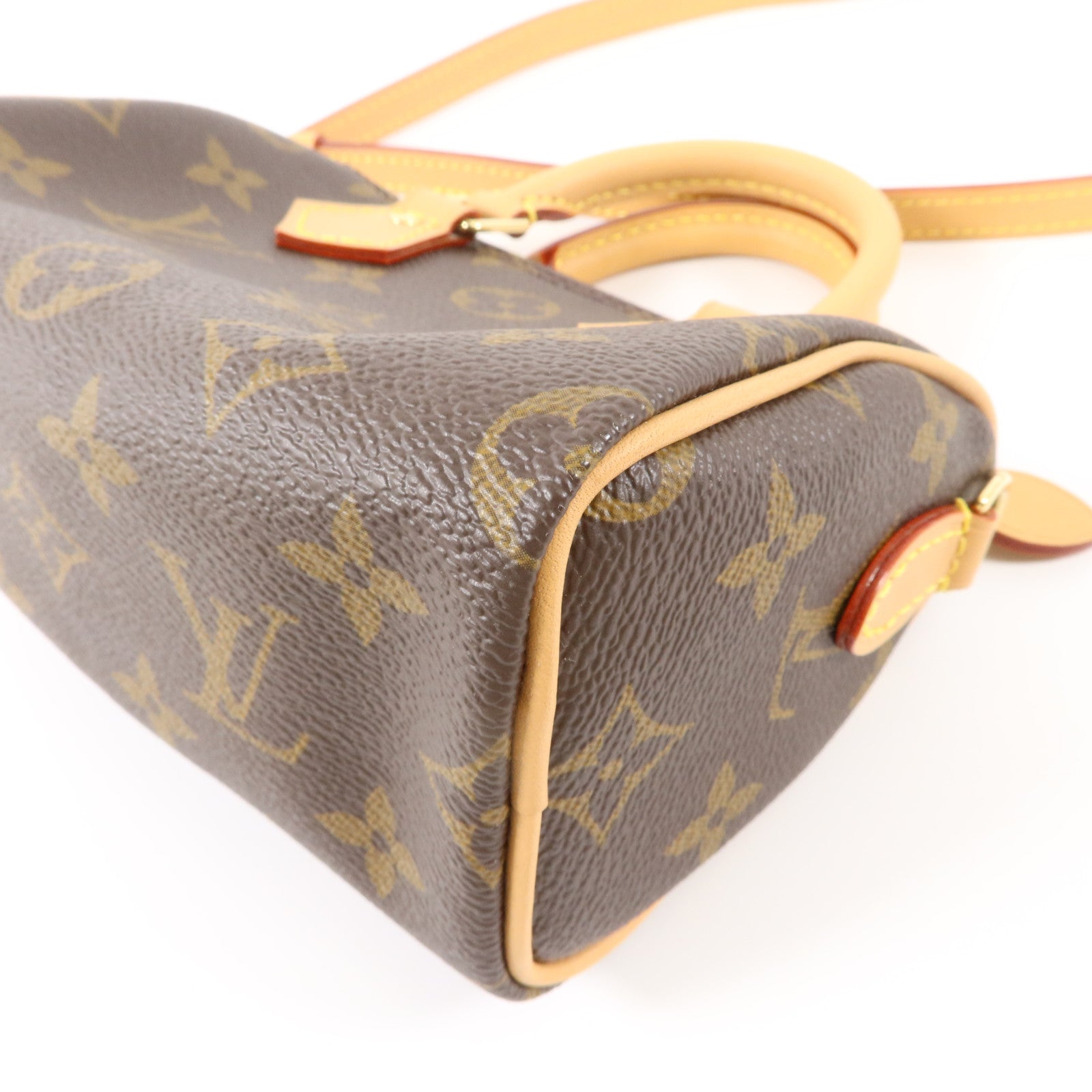 LOUIS VUITTON Monogram Nano Speedy手挽肩背兩用袋