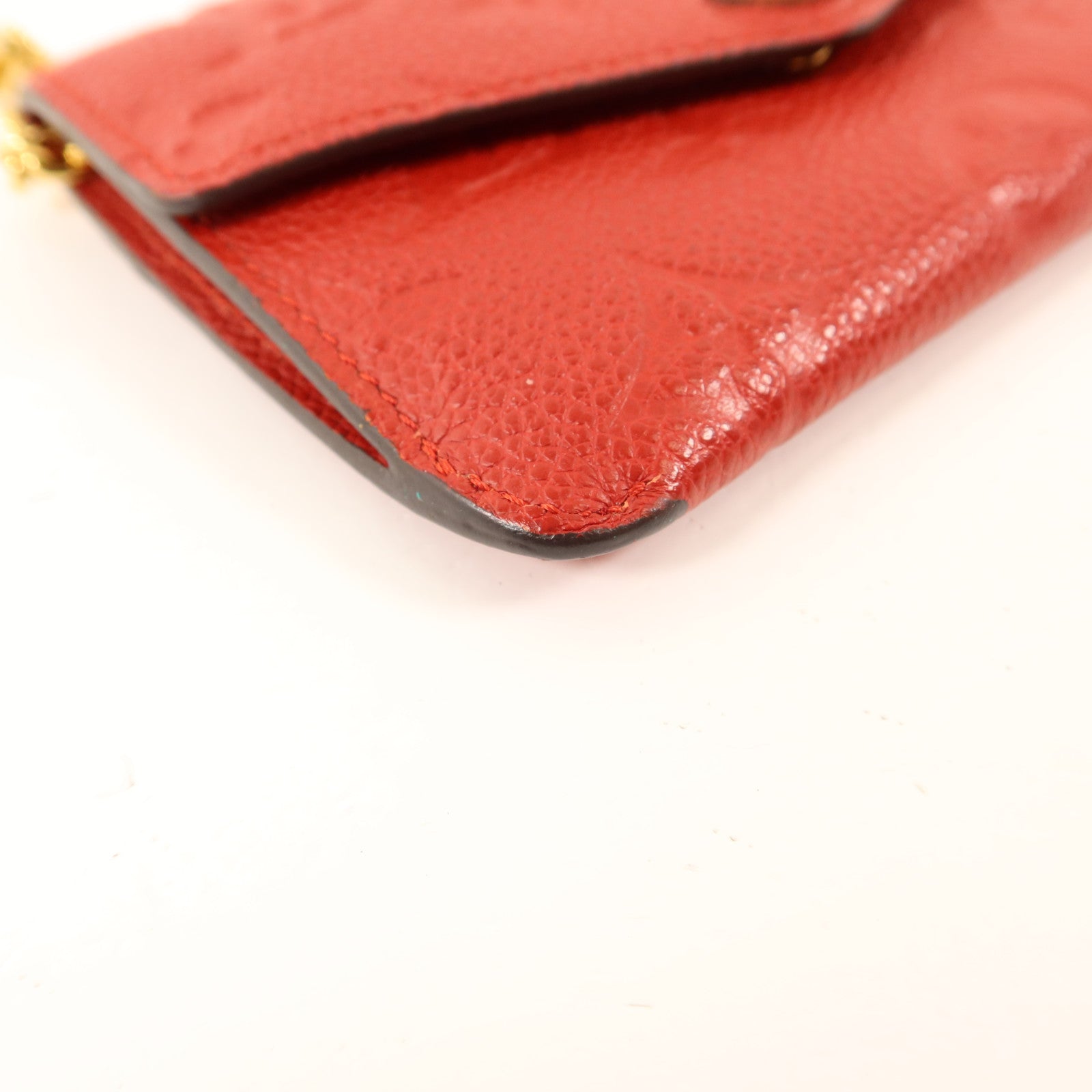 LOUIS VUITTON Monogram Empreinte Pochette Cure金扣零錢包